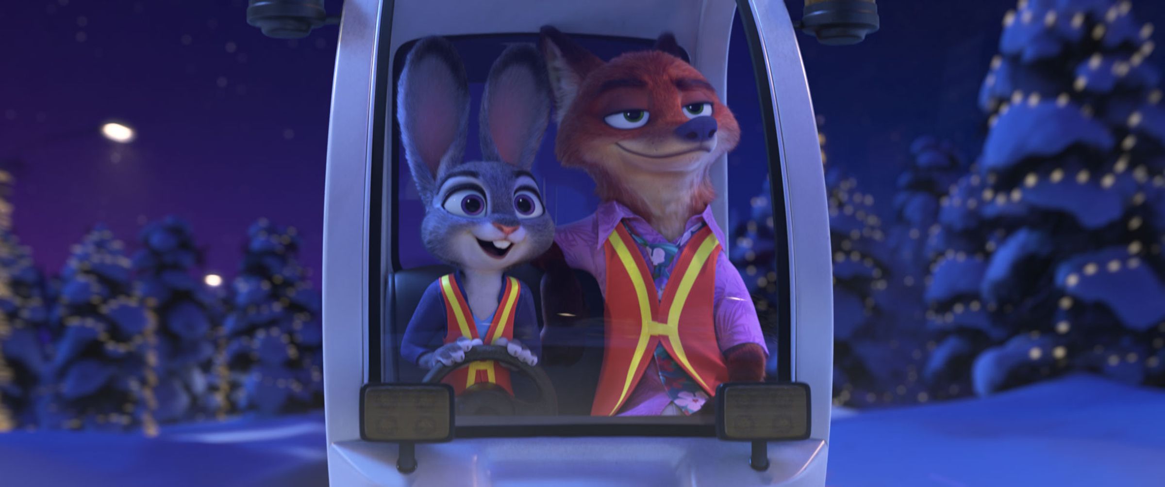 茱蒂兔(左)與狐狸尼克(右)於《動物方城市2》再次搭檔出擊。(Disney+提供)