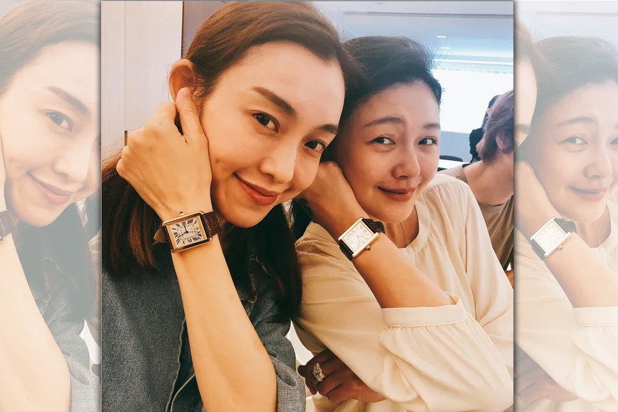 范范與大S不約而同買了同款手錶，默契十足。（翻攝自網路）