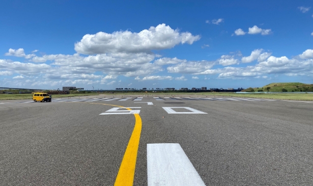 桃機北跑道11月將歲修。（取自桃機官網）