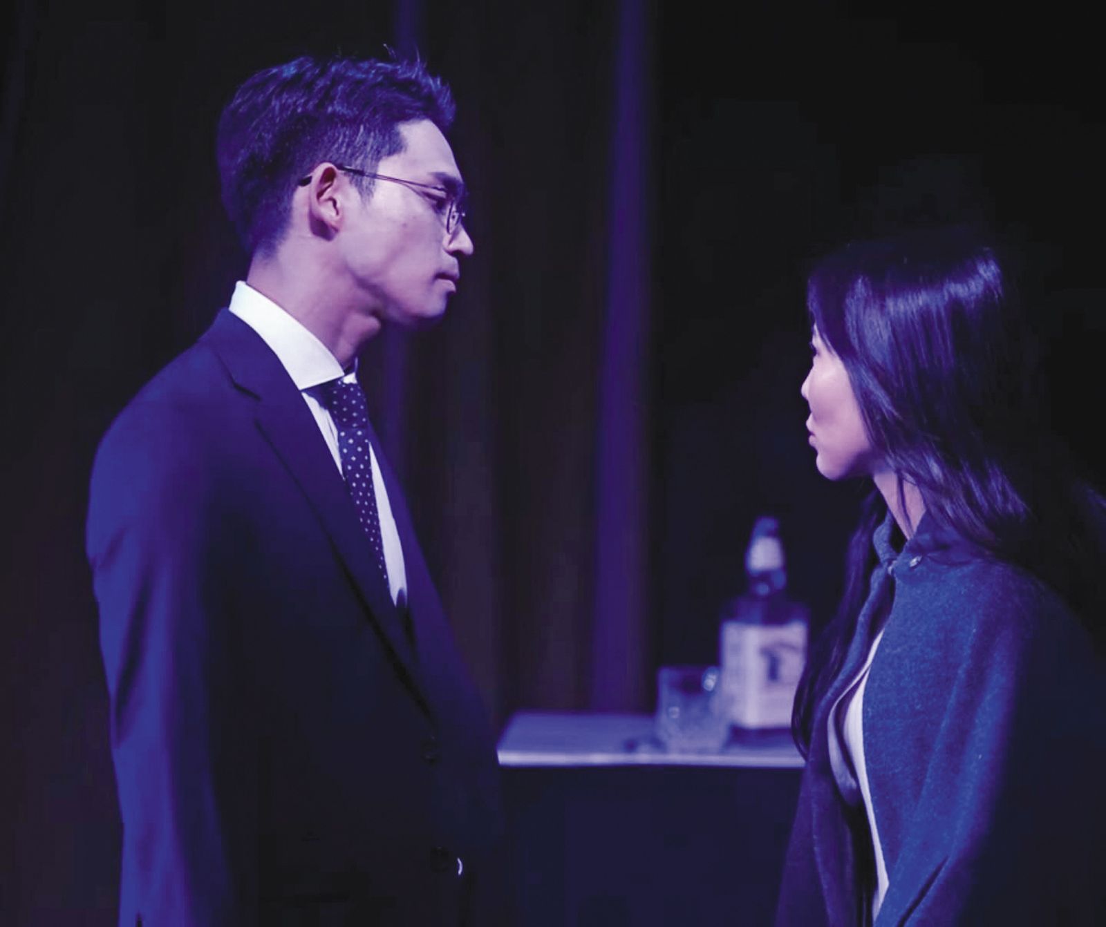 曹有鉉（左）在社群上累積的演戲片段，讓導演看了驚呼「他就是我要的男 主角！」也因此讓他成功叩關大銀幕、 打開全新演員版圖。（翻攝自曹有鉉IG）