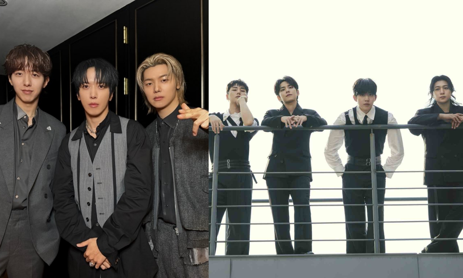 3月樂團月，DAY6將在3月7日於林口體育館開唱，CNBLUE也同步宣步台北站加場。（左翻攝CNBLUE X，右Live Nation提供）