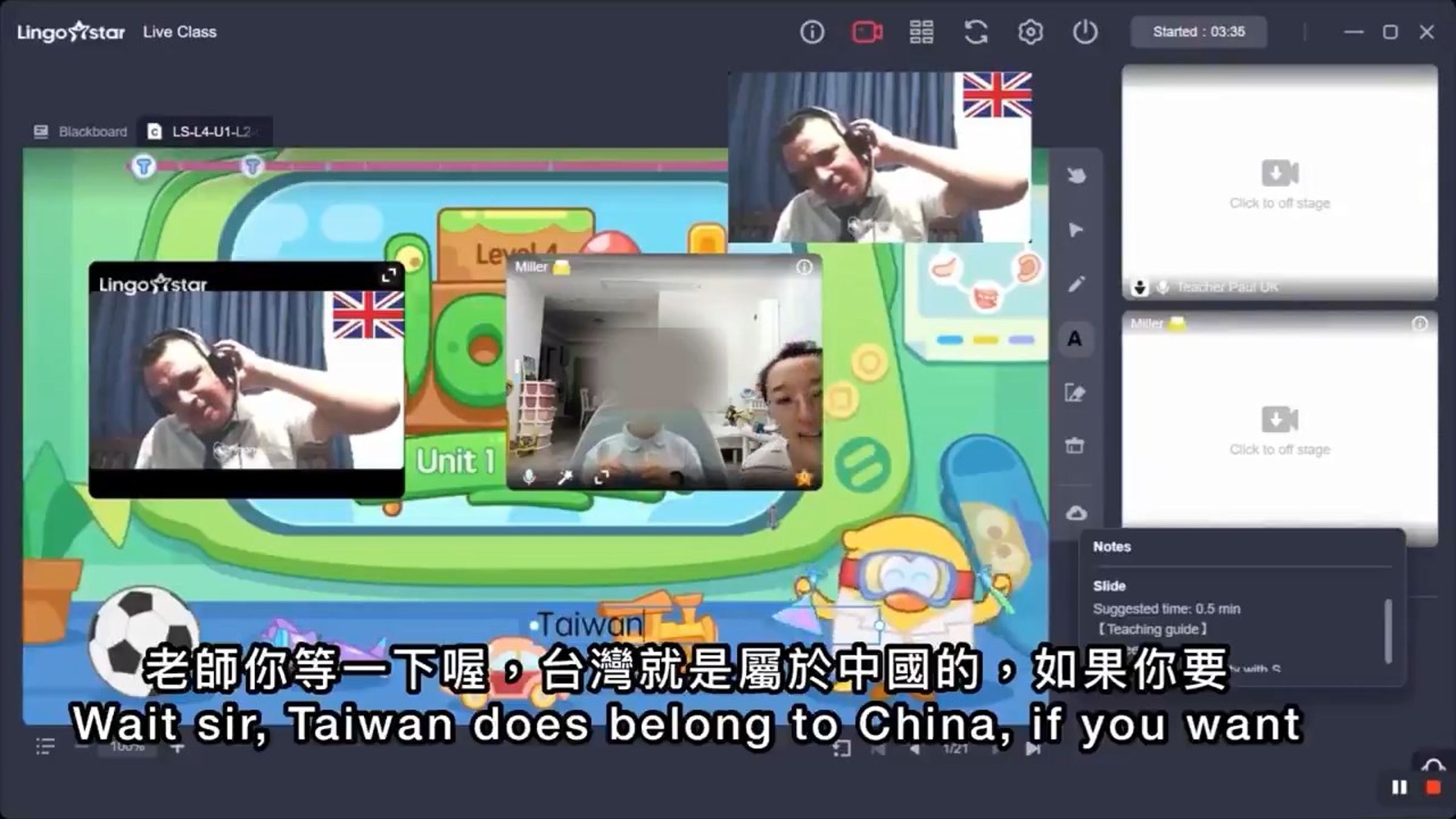 媽媽崩潰，跳進鏡頭抗議。（翻自X平台）