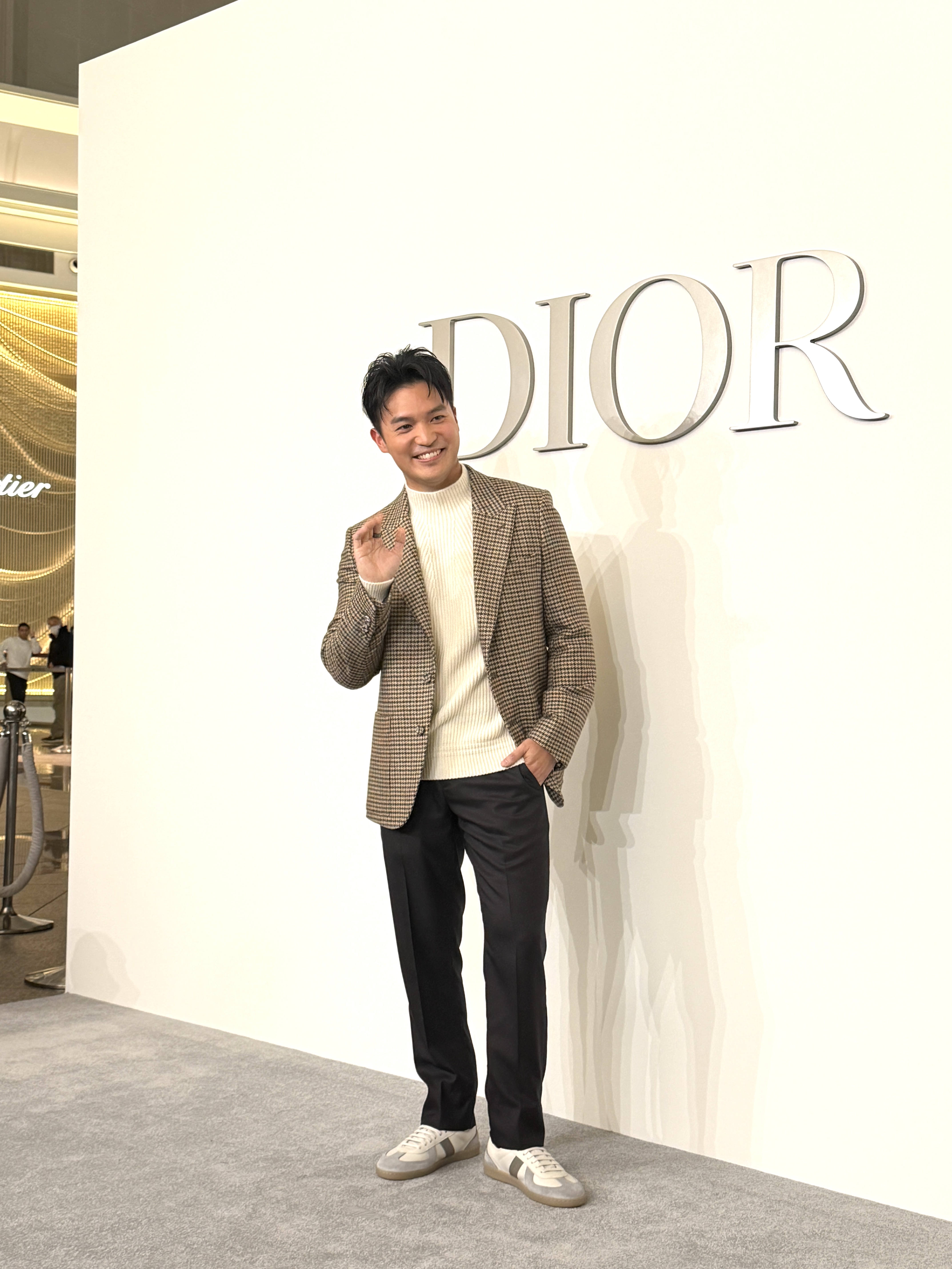 陳銳穿著DIOR 2026春季男裝系列。
