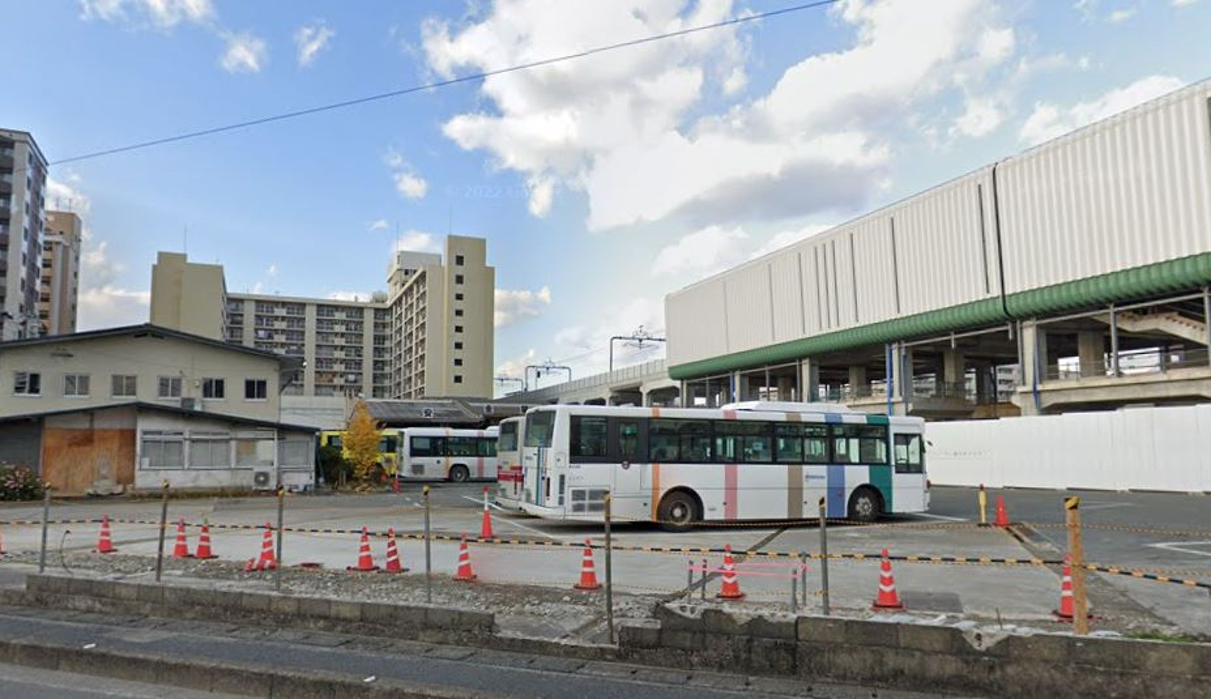 西鐵巴士終點站雑餉隈車庫。(翻攝自google maps)