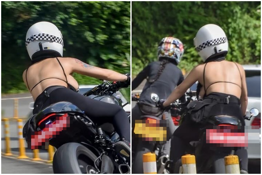 日前Threads社群上就瘋傳一張正妹騎士追焦照，掀起大票網友高度討論。（翻攝自Threads）