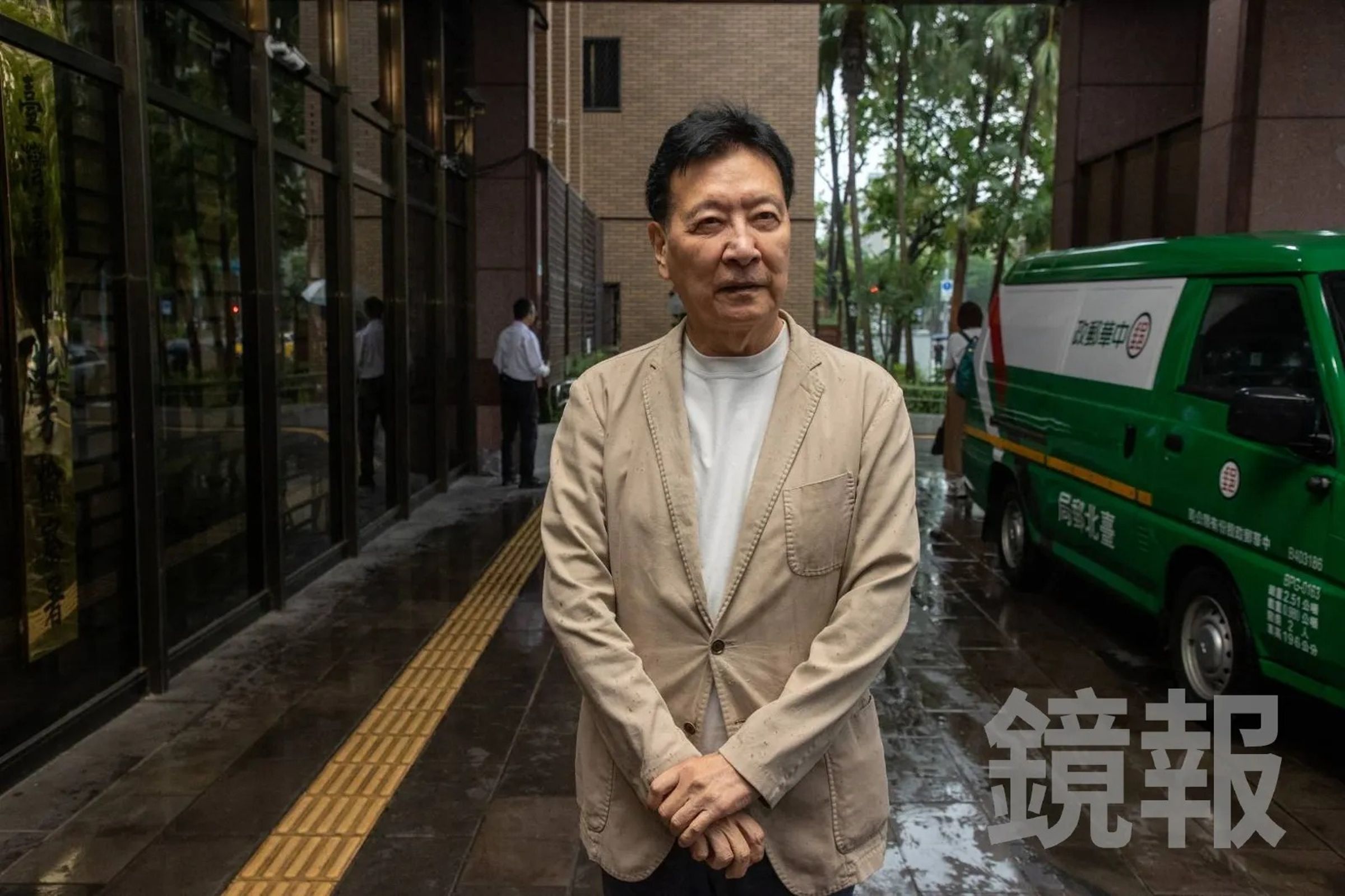 台北地院今（31日）首度開庭，趙少康認罪坦承亮票，並請求從輕量刑。（鏡報林煒凱攝）