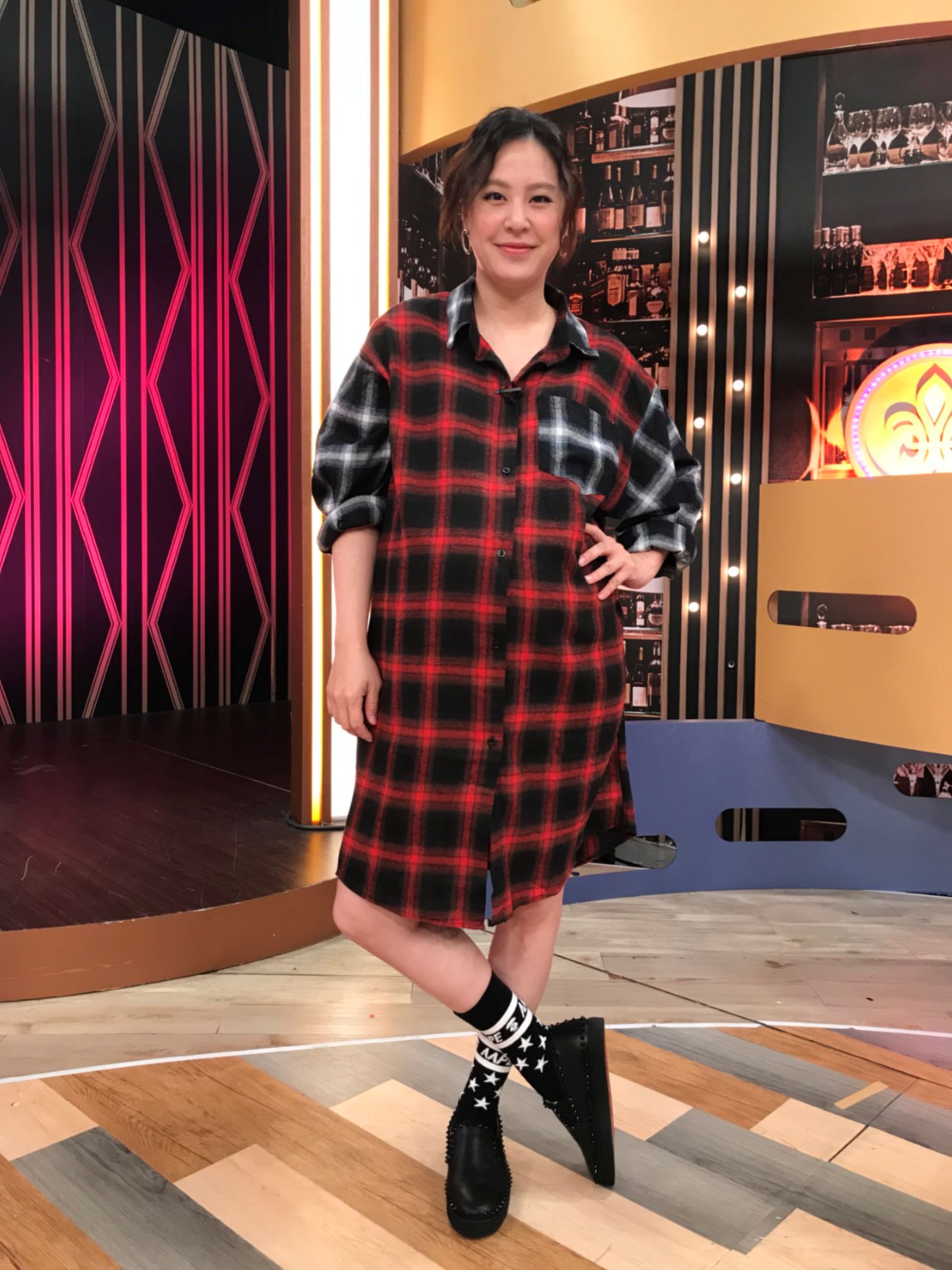 黃小柔對於少女時代吃不胖的身材十分懷念,婚後曾一度上升57公斤。(黃小柔提供)