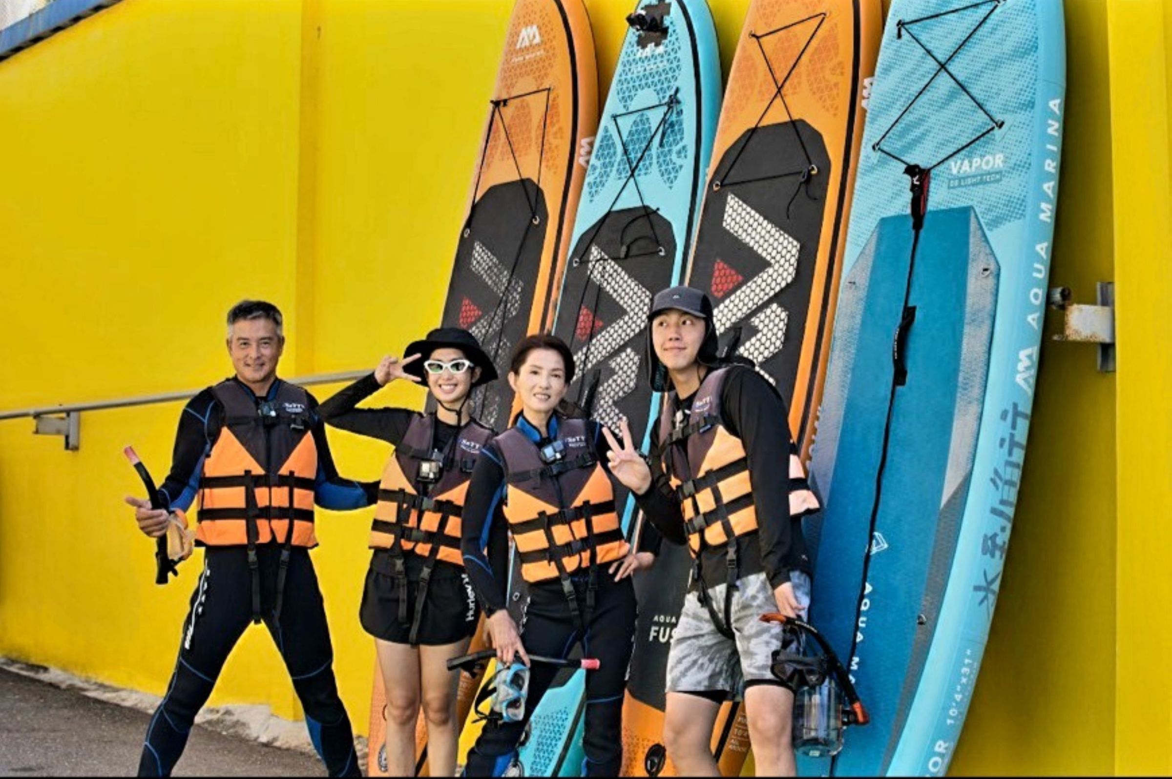實境節目《花甲少年趣旅行》新一季找來(左起)李銘順、雷嘉汭、葉全真、蔡凡熙同組旅行。（映畫傳播/鵲兒喜娛樂經紀）