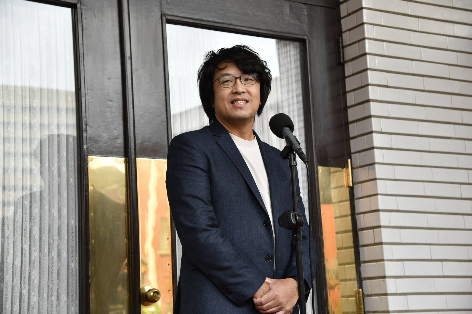 外傳民進黨打算派出立委沈伯洋角逐台北市長，此消息曝光引起許多討論。（鏡報李智為攝）