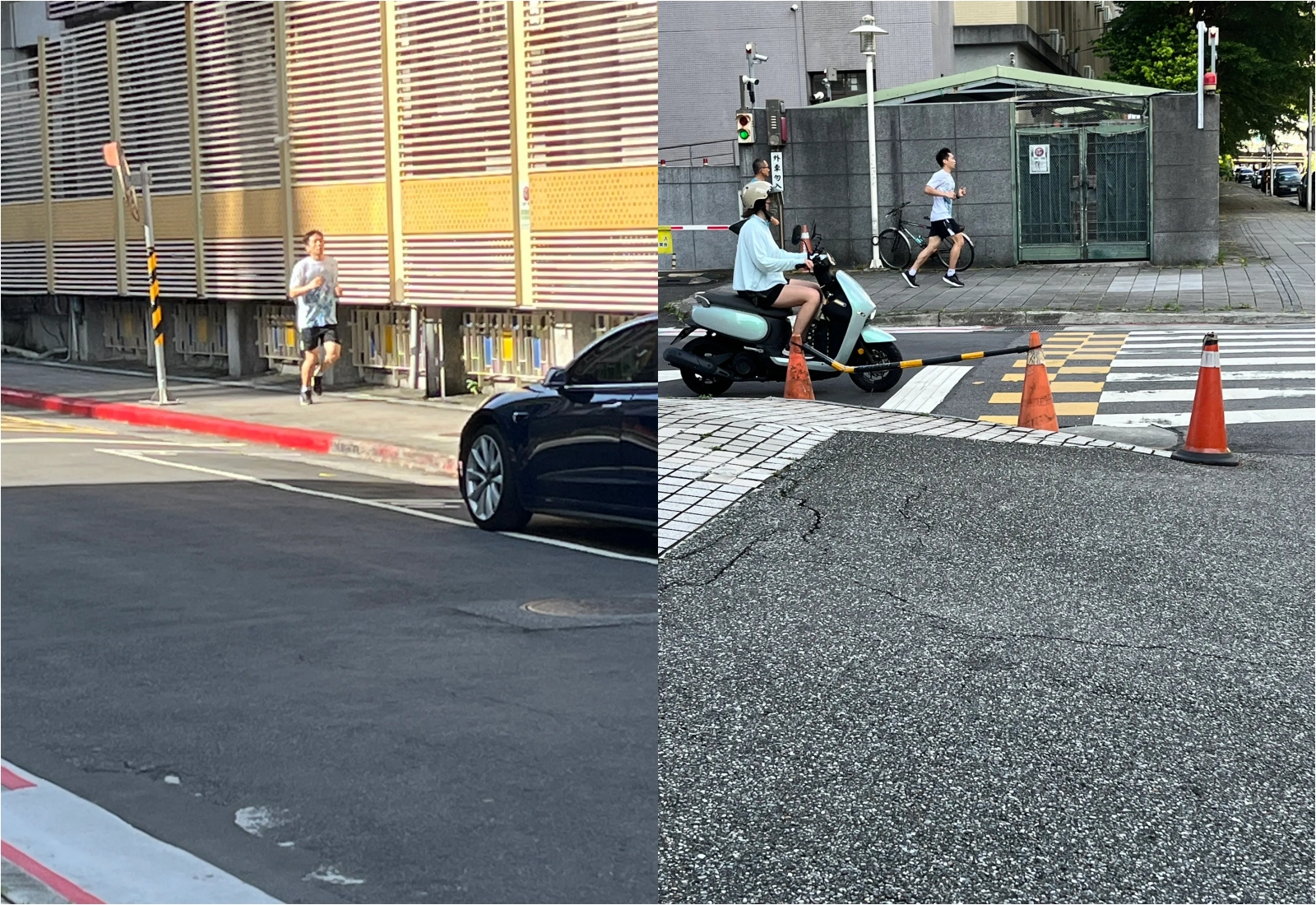 運動部小編分享李洋一早跑步的照片,網友大讚不愧是奧運金牌的體能。(翻攝自運動部Threads)
