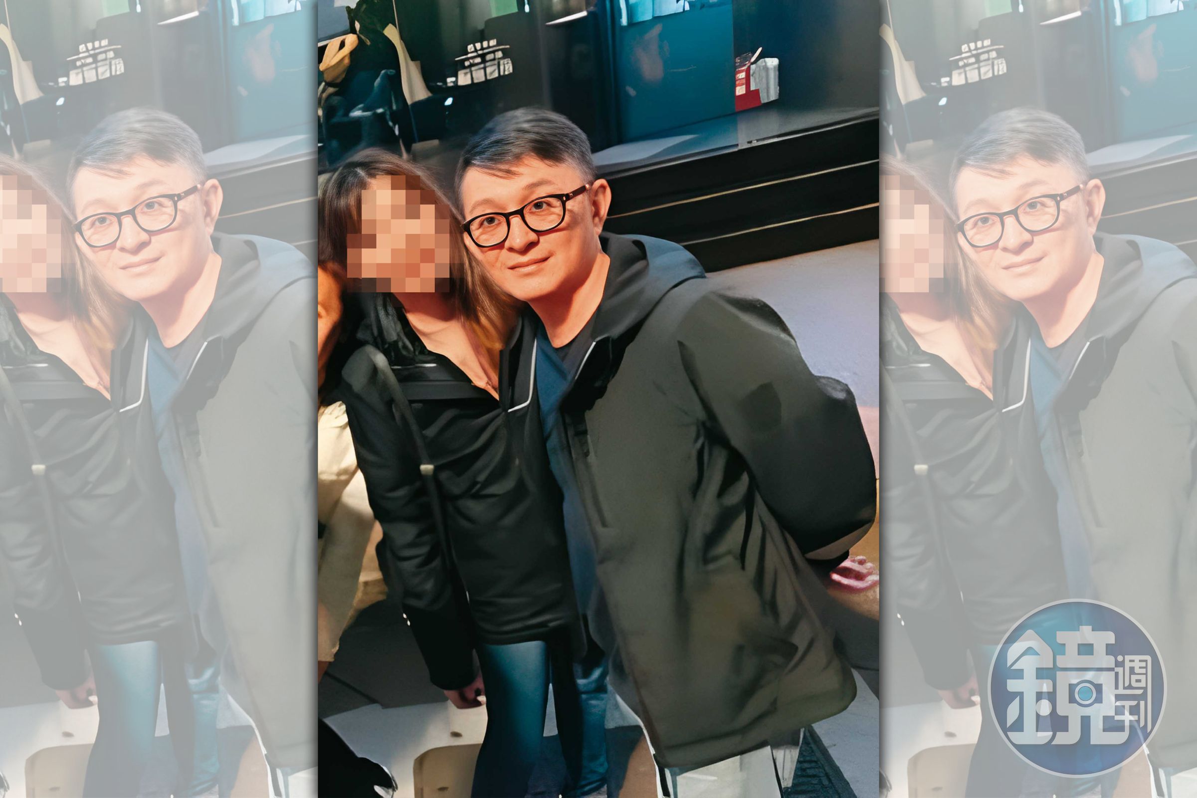 蘇郁翔(右)涉及多起迷姦偷拍案,檢方訊後諭令10萬元交保。圖左非當事受害人。(讀者提供)