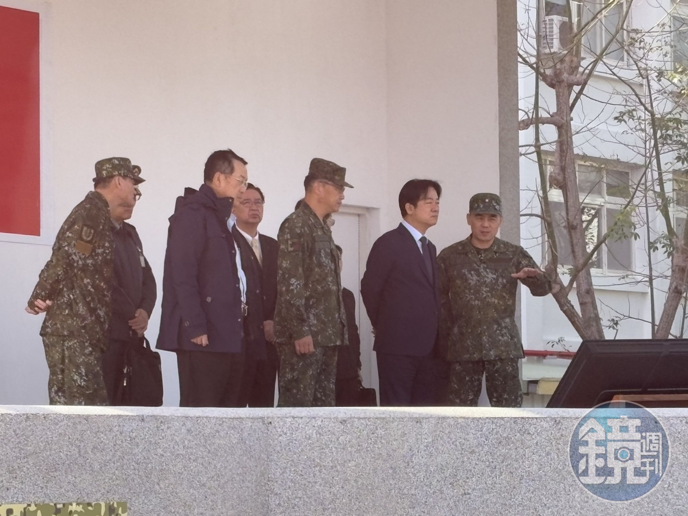 賴清德到陸軍台東地區指揮部視察。