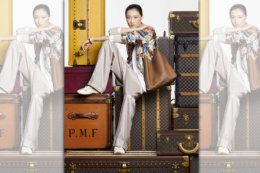 LV推出全新的Low Key手袋系列。琥珀色Low Key Hobo，NT$129,000。（路易威登提供）