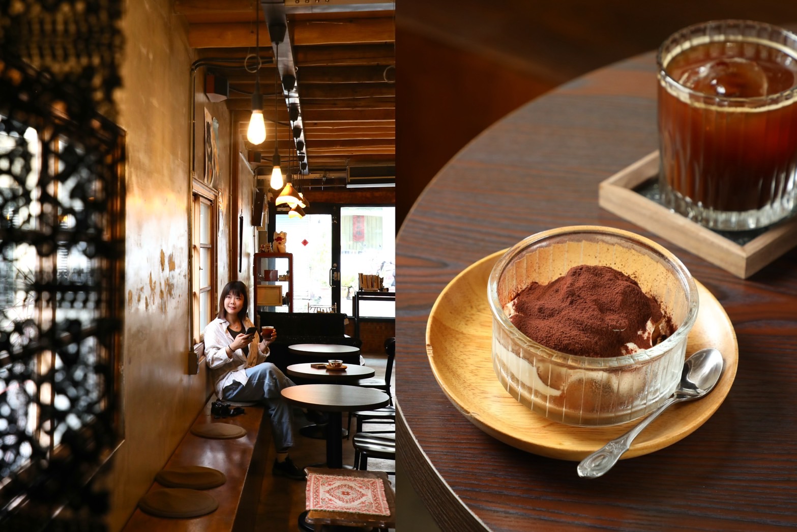 竹蓮寺旁的「陳宅CAFÉ」保留老宅絕大部分的原始容貌，希望來客願意花時間感受空間帶來的美好。