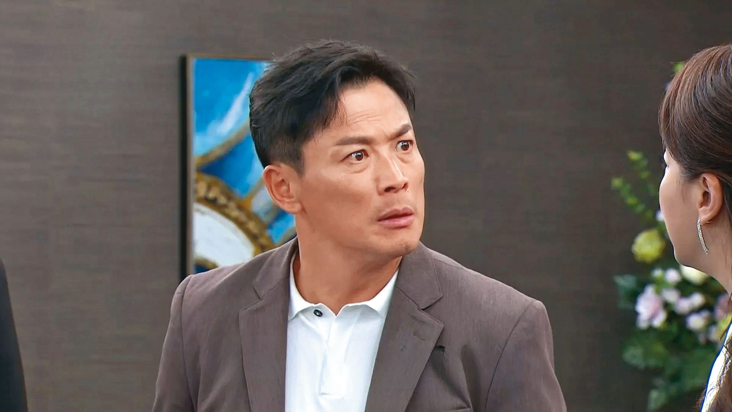 江宏恩臨時缺席新節目宣傳,錢薇娟表示是因家中有事,並非健康因素。(三立提供)
