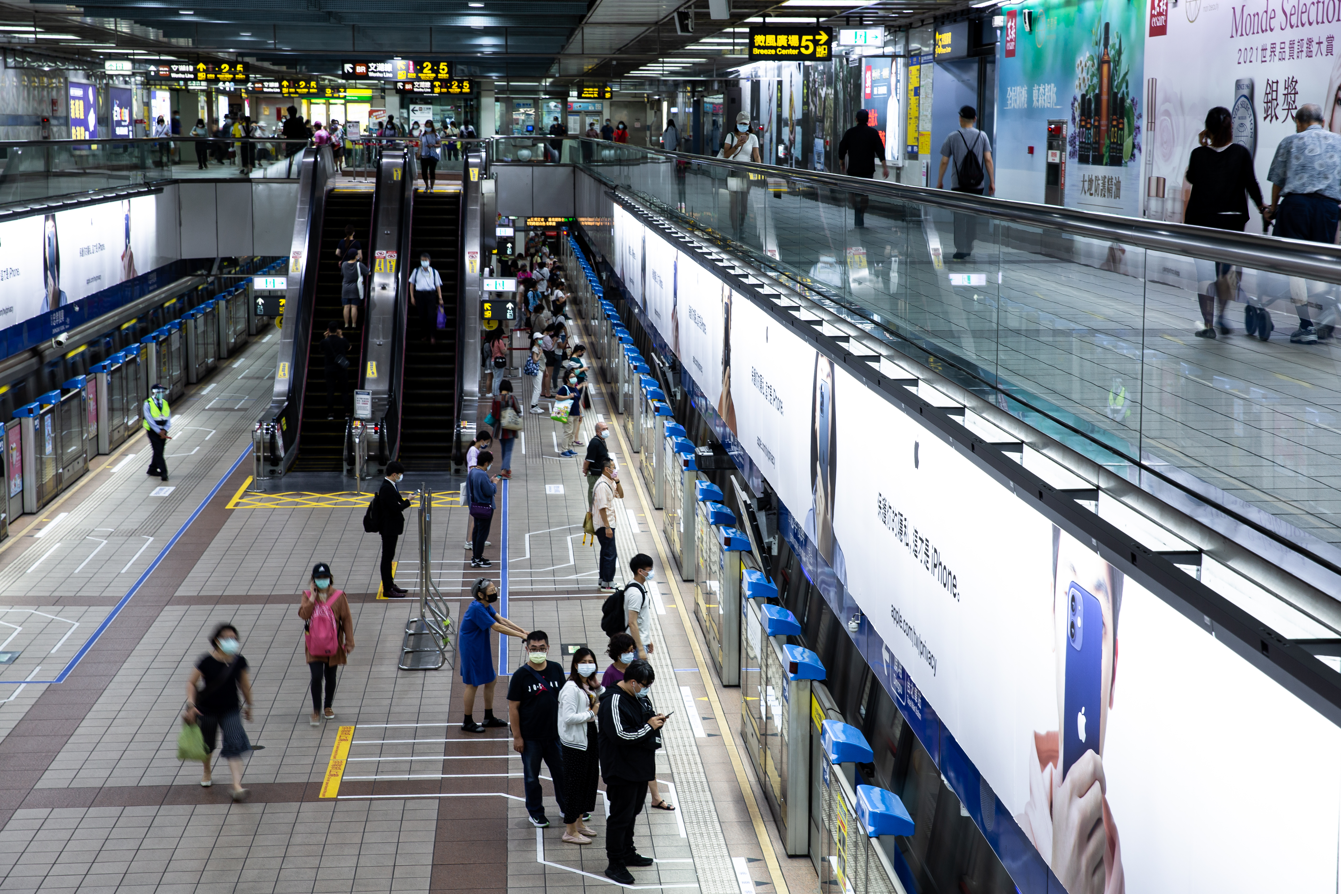 北捷受地震影響，目前全線列車慢速行駛。（示意圖，本刊資料照）