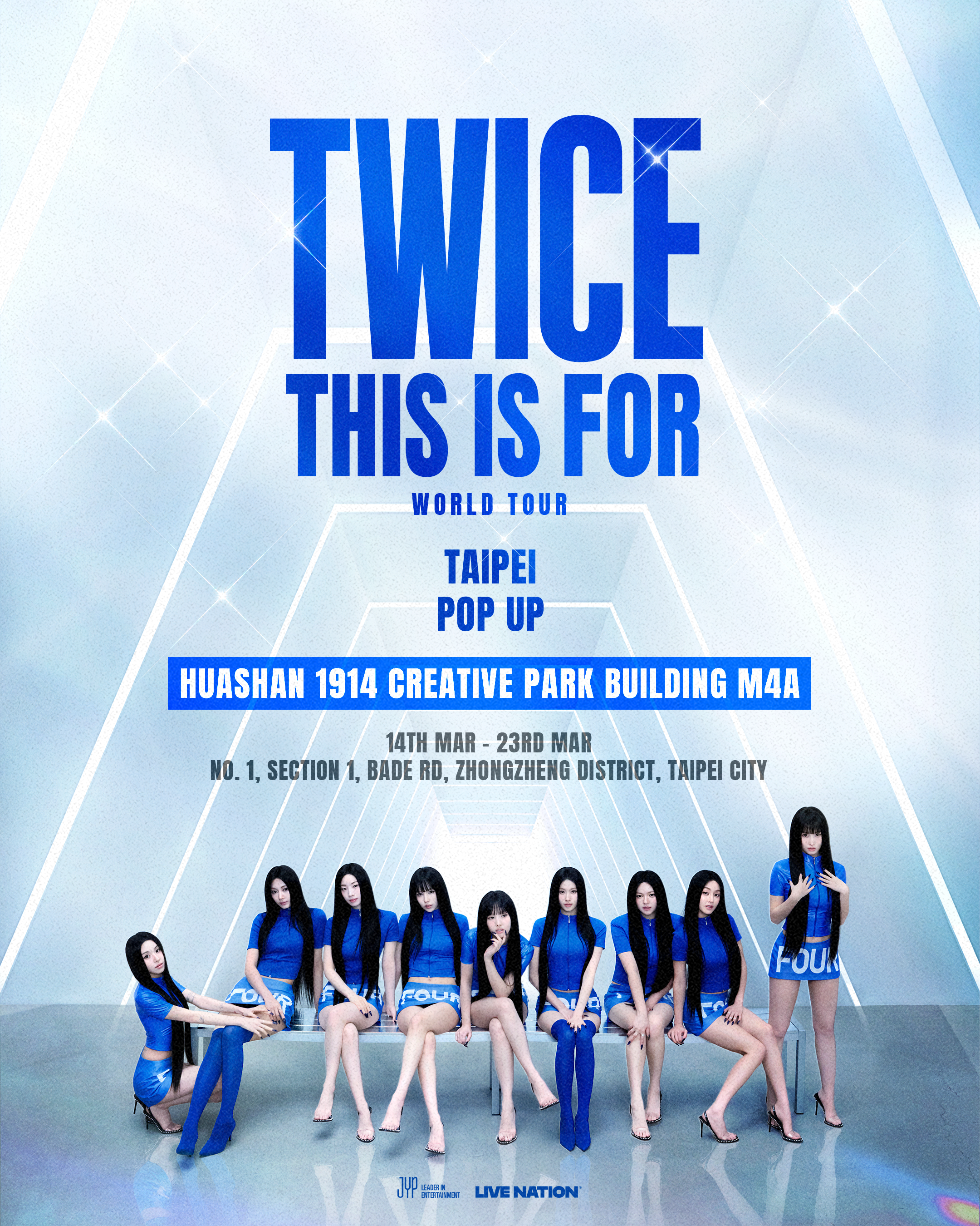 TWICE官方快閃店將自3月14到23日於華山登場。(Live Nation提供)