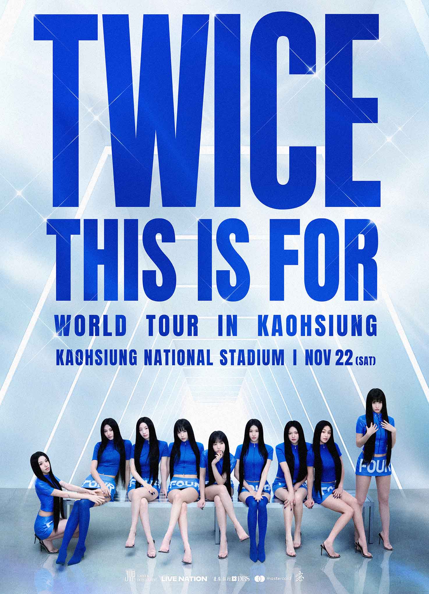 出道以來,TWICE首次在台舉辦演唱會。(Live Nation提供)