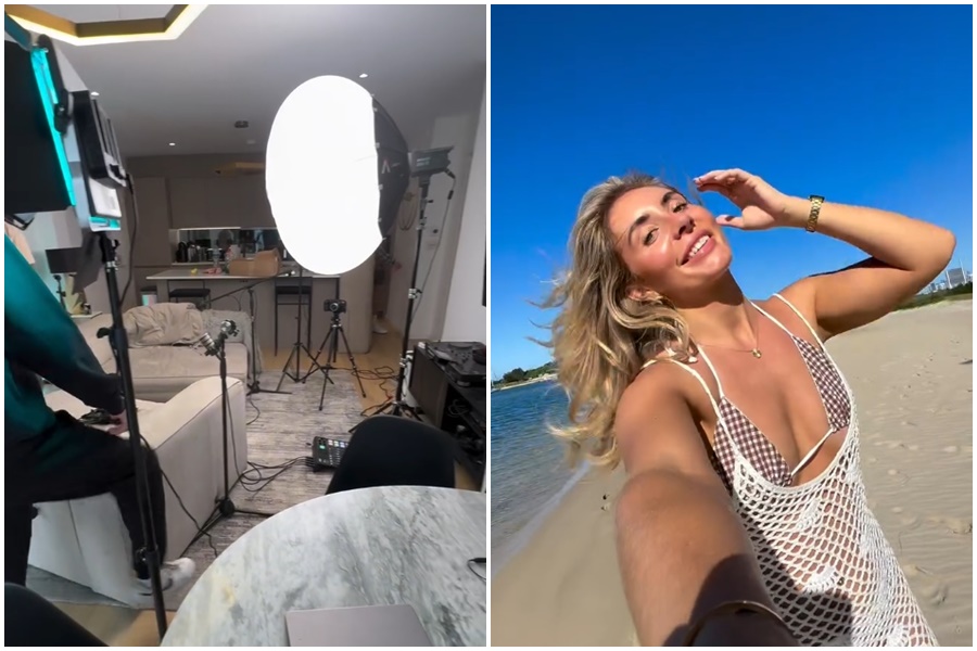 千人斬英國AV女優新企劃推遲，她解釋「想給大家一個當爸爸的機會。」（翻攝自IG@onlybonnieblue）