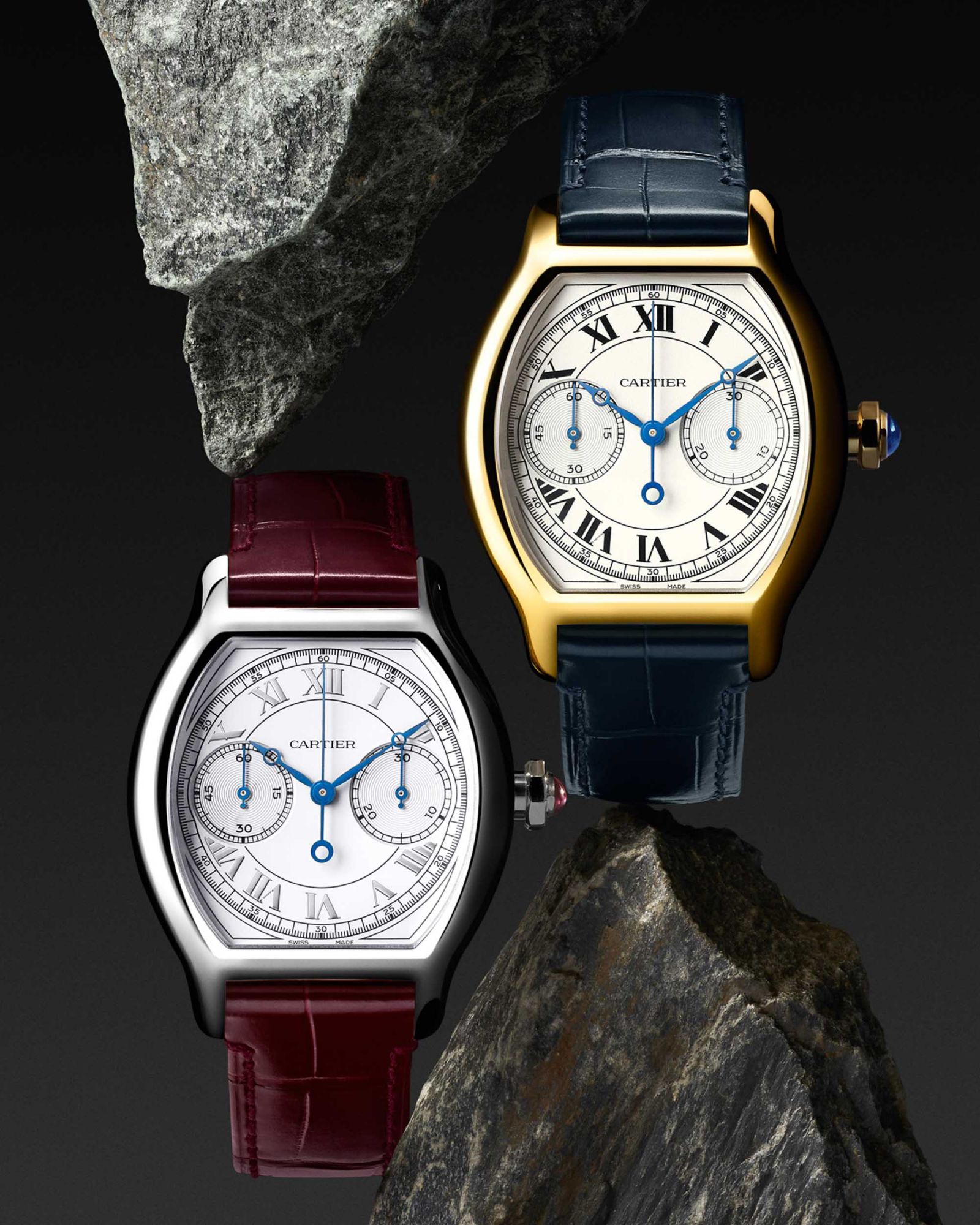 卡地亞今年的高級製錶代表作,為這款Cartier Privé Tortue Monopusher Chronograph單按把計時龜形錶。