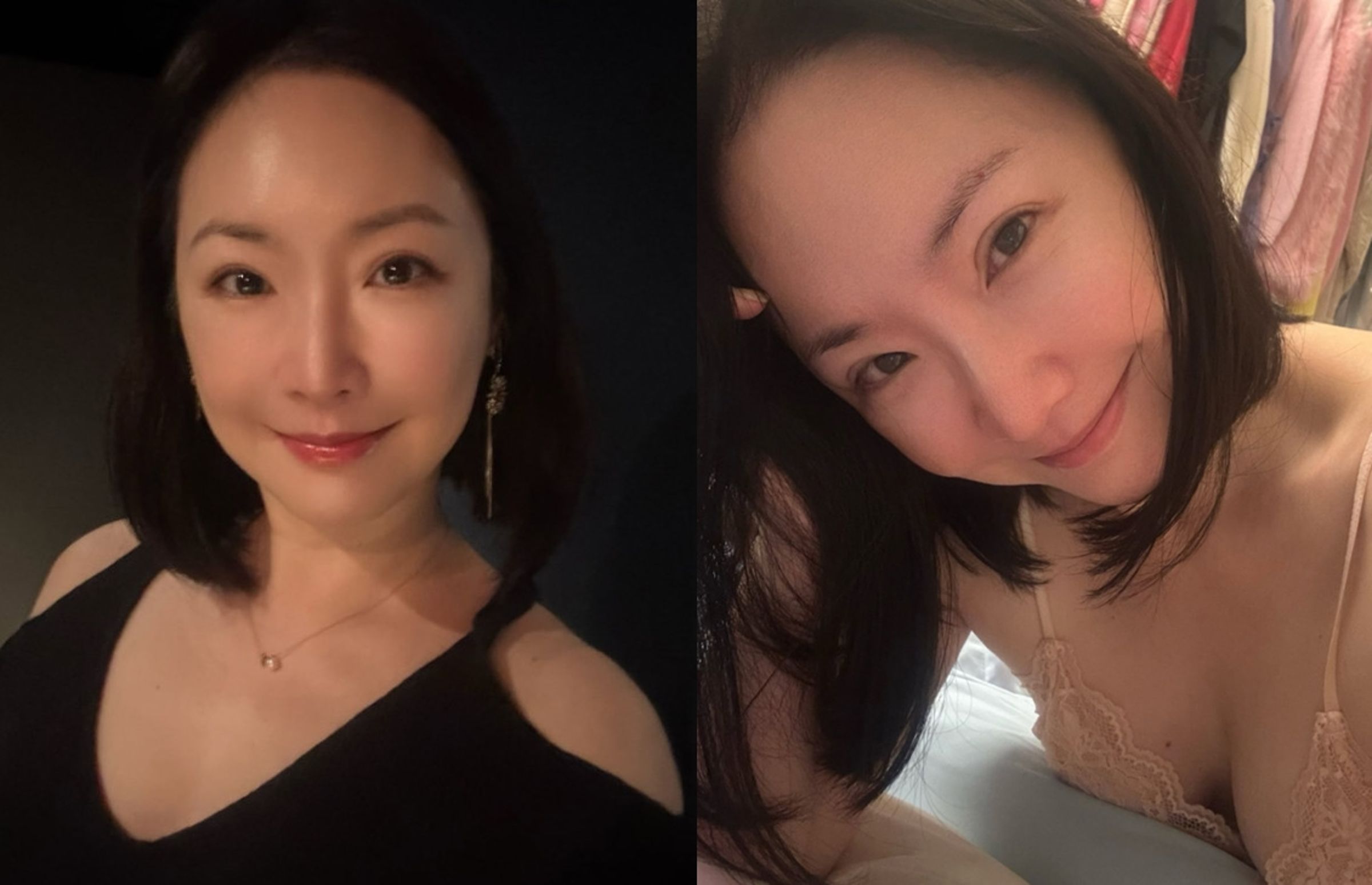 王俐人近期因吹風機影片重新翻紅，擺開過往甜美形象，走性感熟女路線。（翻攝臉書@Lisa Wang 王俐人）