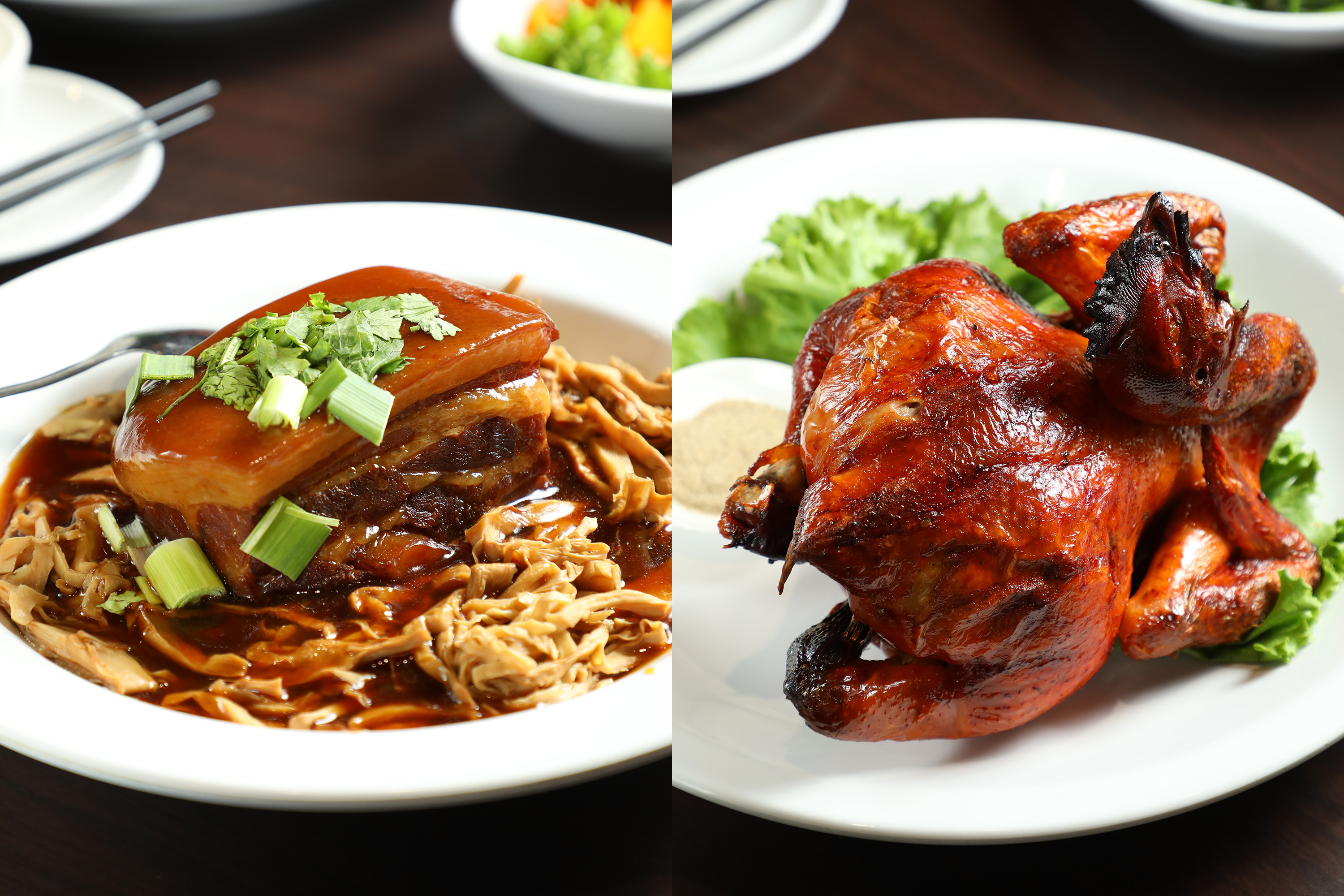 以江浙菜在南投竹山打響名號的「饗富餐廳」，最大特色是將南投竹筍料理融入江浙菜的吃法。