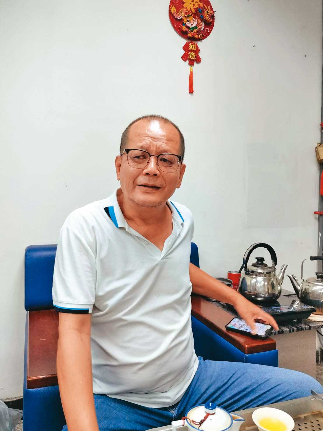 刑事小隊長陳世杰（圖）多次參與圍捕陳勇志集團的行動。（林慶祥攝）
