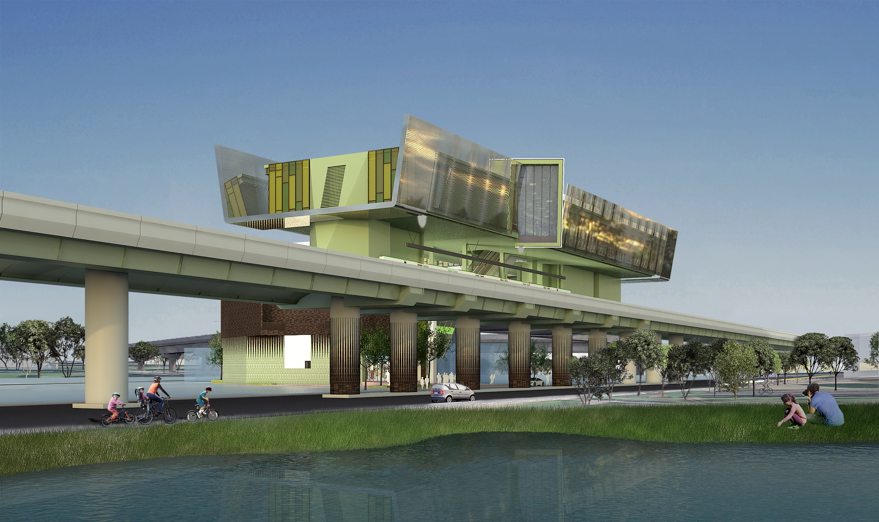 桃園捷運綠線G13a站。（桃園市政府提供）