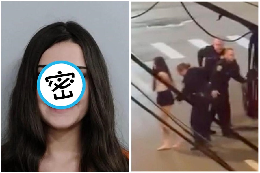 20歲女子因涉嫌酒駕導致4人受傷遭逮捕，，事後遭逮捕拍攝犯人照時，竟當成個人形象照在拍遭炎上。（翻攝自Fayette County Detention Center）