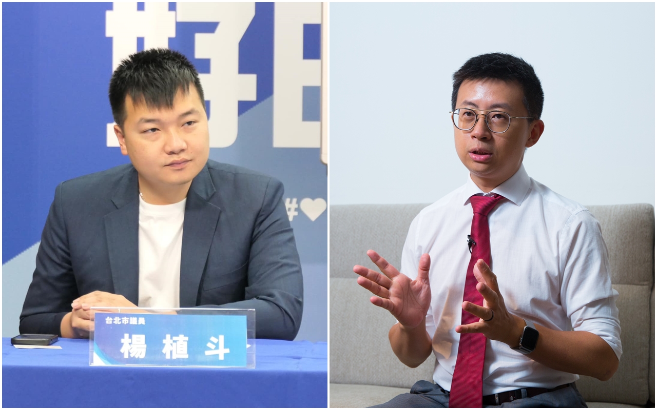 「呱吉」邱威傑今po文打臉楊植斗，並狠嗆對方是「無恥政客」。（翻攝自楊植斗臉書／本刊資料照）