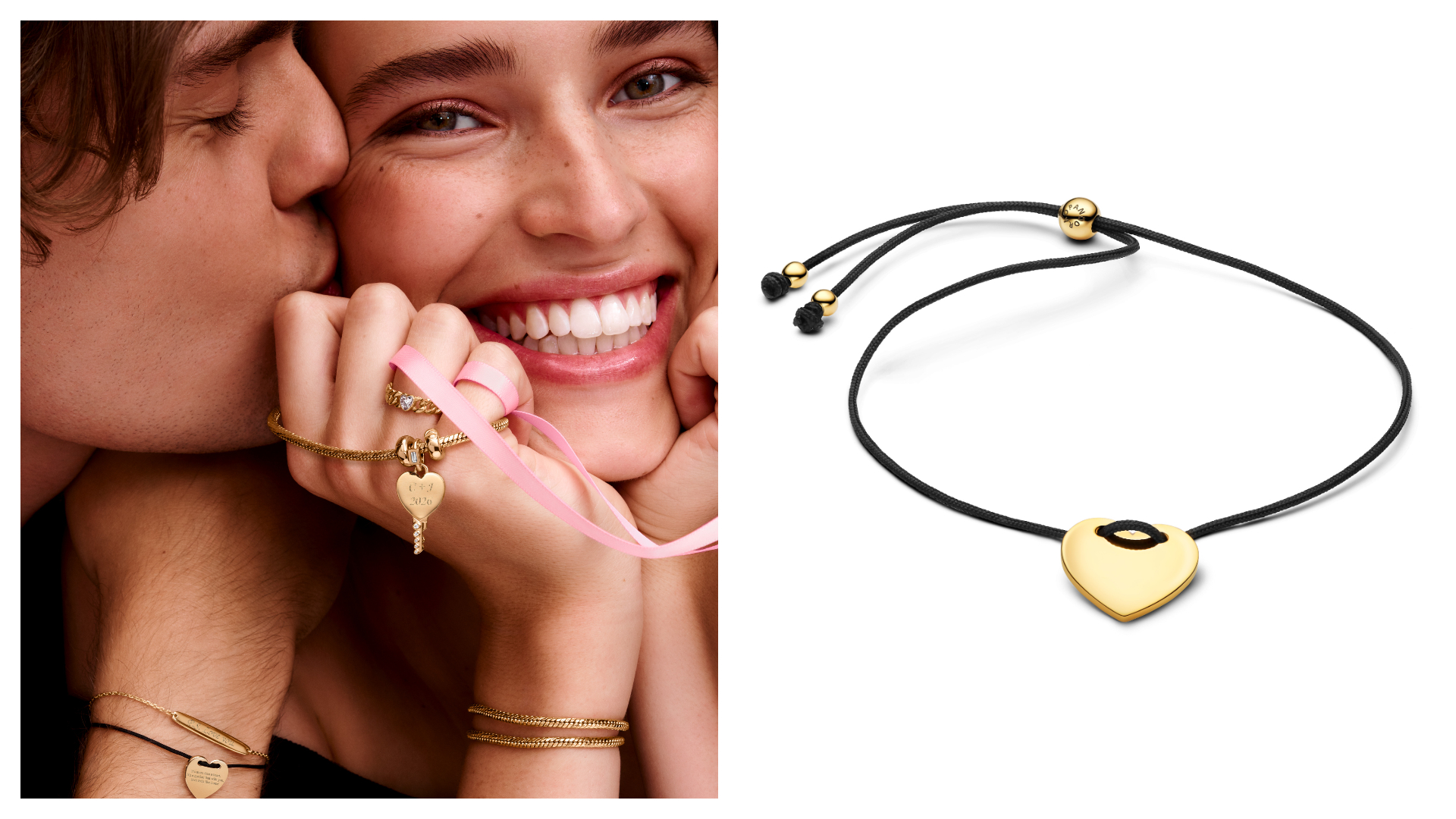 PANDORA 2026情人節系列新品以鑰匙與鎖貫穿這個浪漫日子。（PANDORA提供）