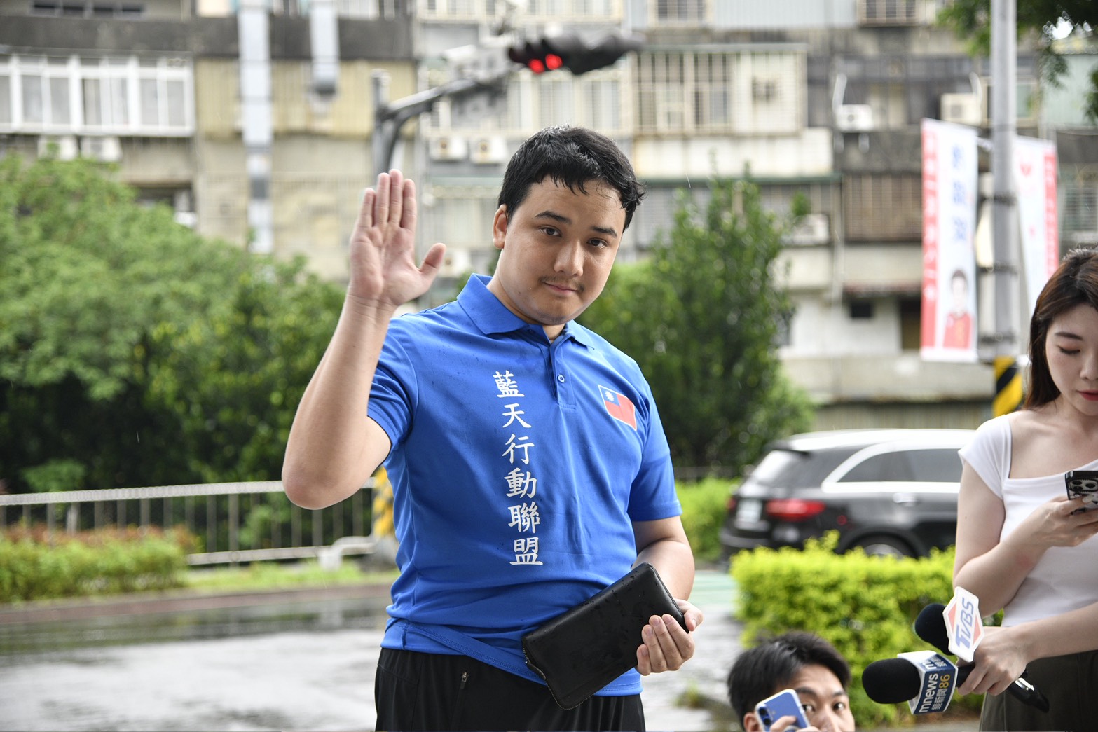 罷免民進黨新北立委李坤城案今日是最後送件期限，領銜人宋建樑（圖）並未遞交連署書。（鏡報李智為攝）