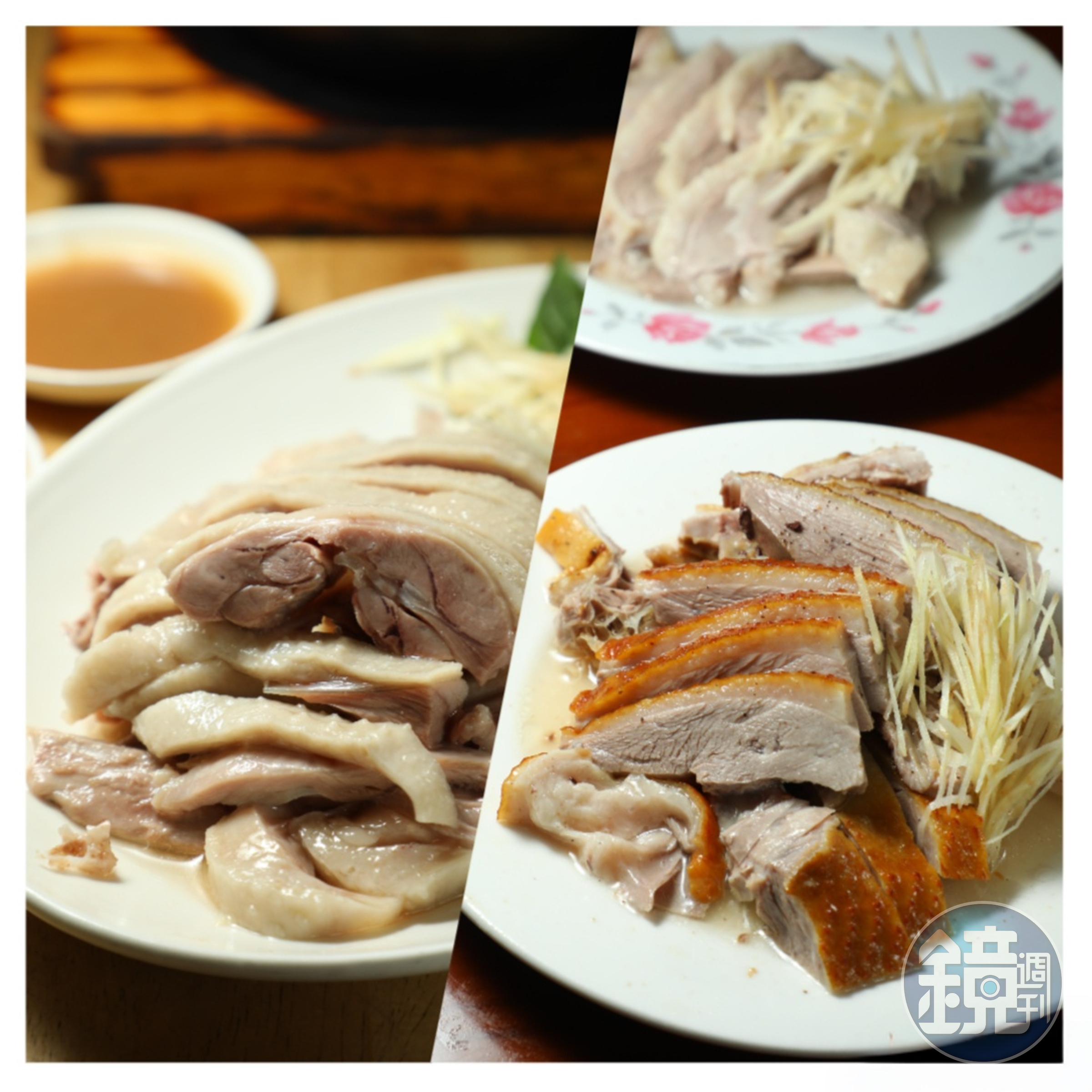 台中的鵝肉料理非常精彩，煙燻、鹽水皆有，且做得十分到位。
