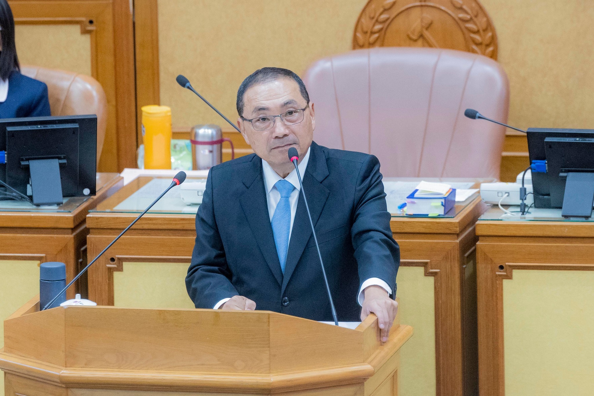 侯友宜向來支持警消人員。（翻攝侯友宜臉書）