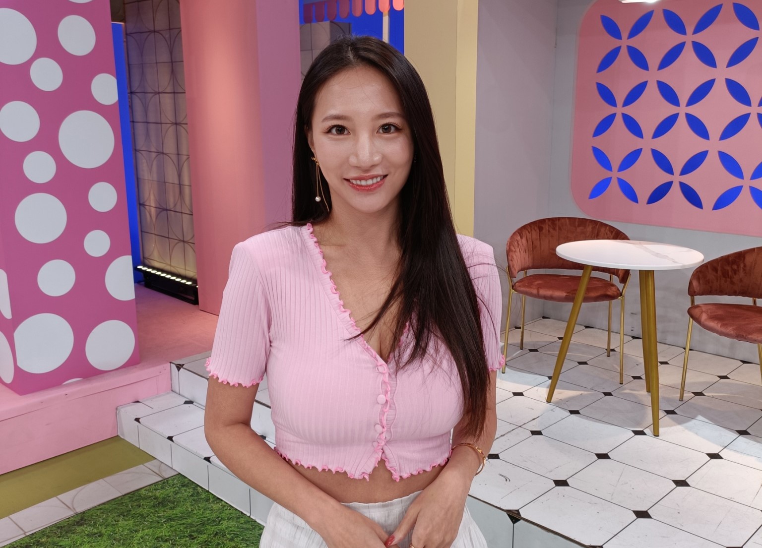 林采緹錄影分享抓包男友出軌經驗。（緯來提供）