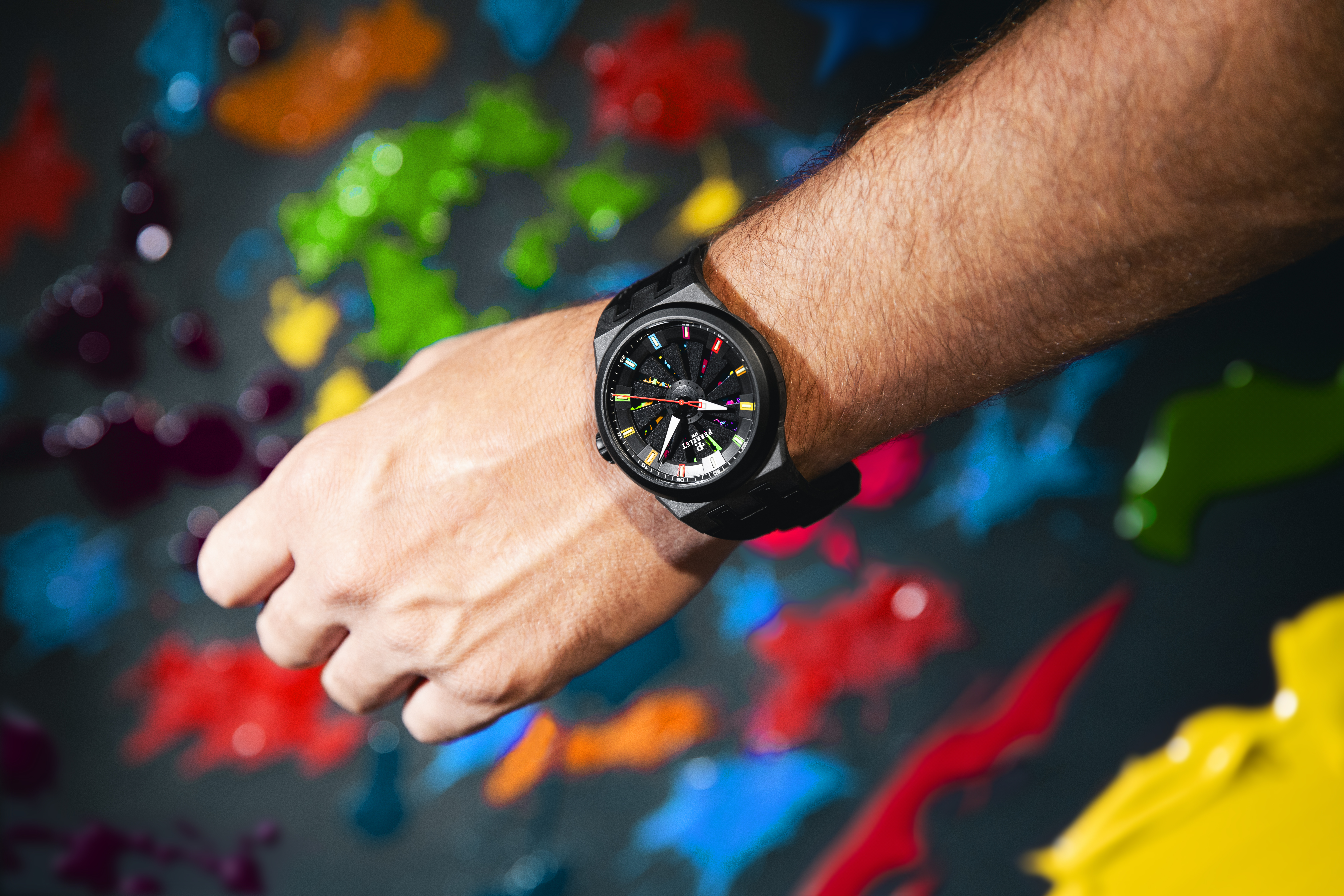 【新錶2024】藏在轉盤下的彩色藝術！PERRELET推出Turbine Splash限量腕錶