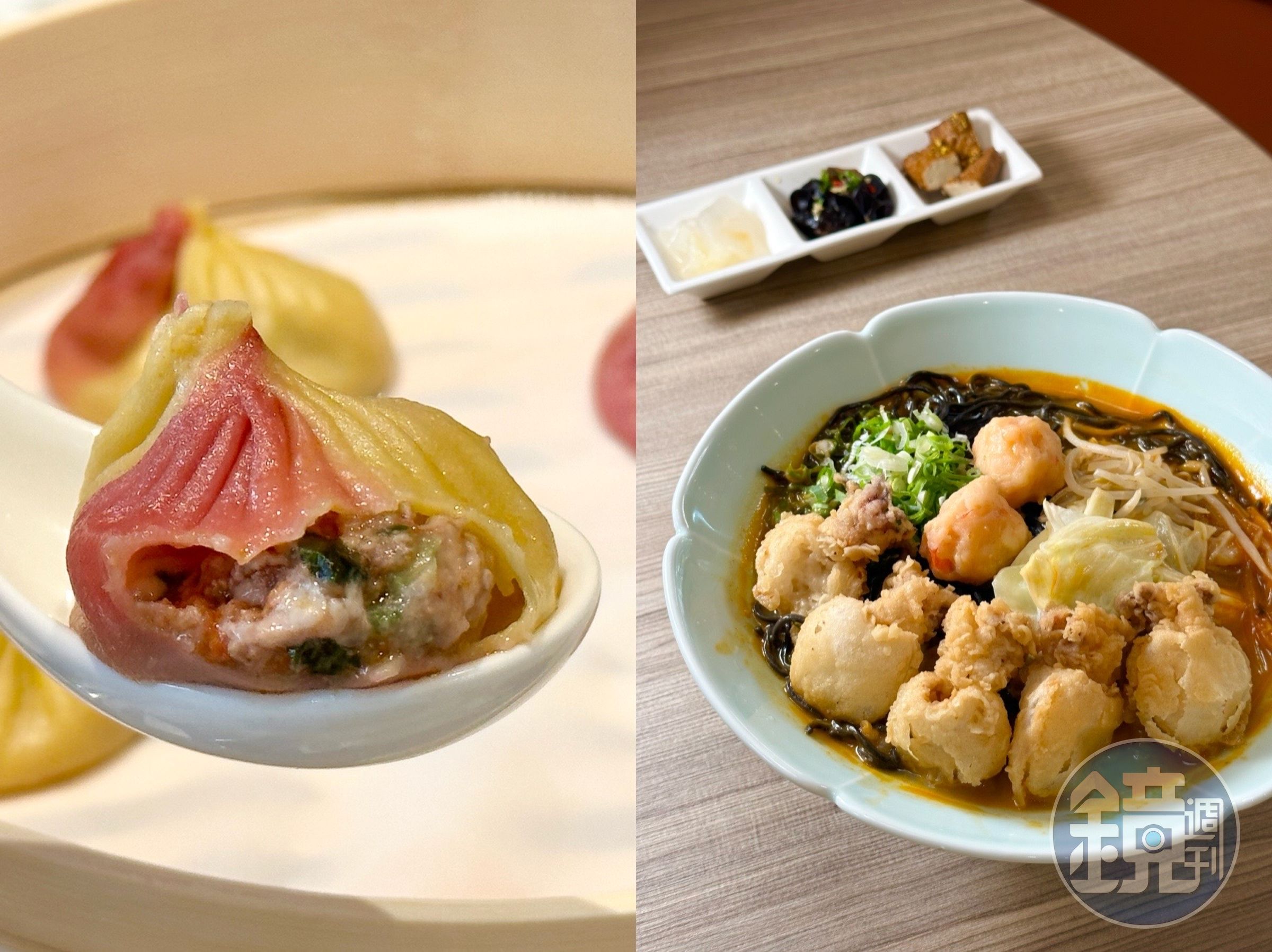 「樂天皇朝」與「樂蝦拉麵」同時插旗新莊宏匯廣場,開幕活動請客人免費吃披薩味小籠包、豪華蝦湯拉麵。