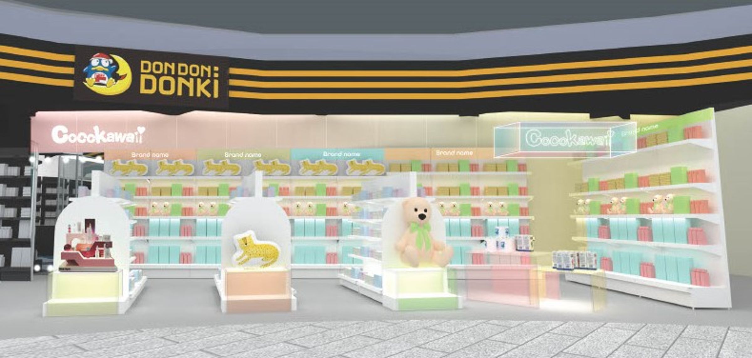 「COCOKAWAII」 可愛專區打破選品區域限制,首度以非限定日本品牌作為選品對象,打造專屬追求時下流行最前線、IG熱門話題的商品專區。(DON DON DONKI提供)