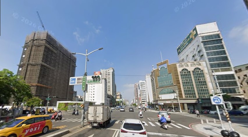 中山大學公共事務管理研究所將舉辦針對五福三路道路環境優化活動，邀請民眾共同參與討論，提出具體建議。翻攝GoogleMaps