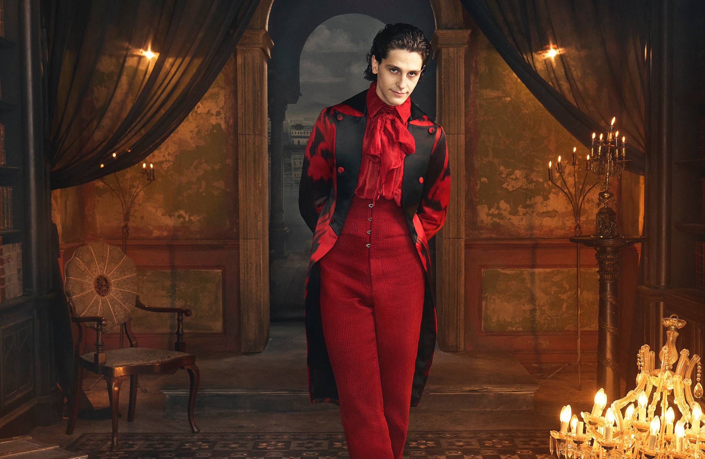 歐文佩因特本人長這樣，但是卻被指派演個活屍吸嚕，讓人懷疑倒底是不是跟導演有仇啊？（Netflix提供）