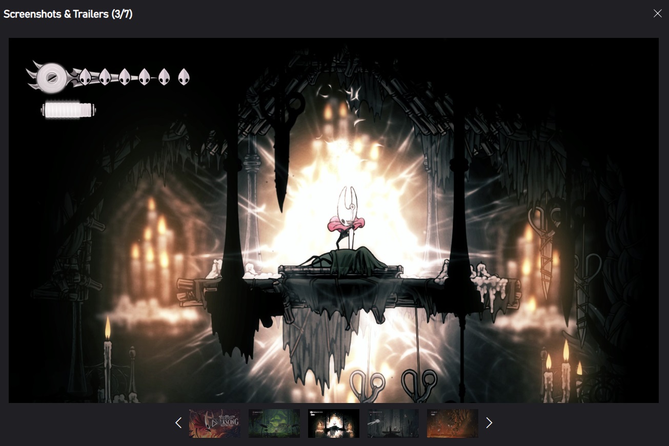 《空洞騎士：絲綢之歌》現身Xbox的商店頁面，玩家可以加入願望清單。（翻攝自xbox.com）