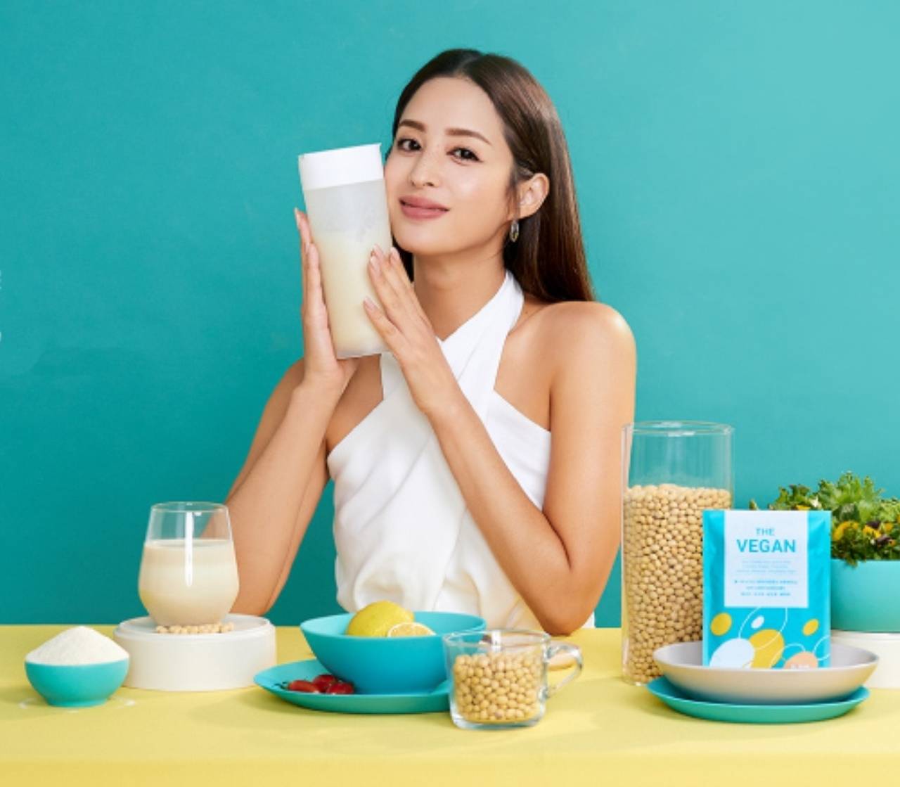 莫允雯受優蛋白營養品牌「THE VEGAN樂維根」邀約，接下年度代言人。（THE VEGAN樂維根提供）