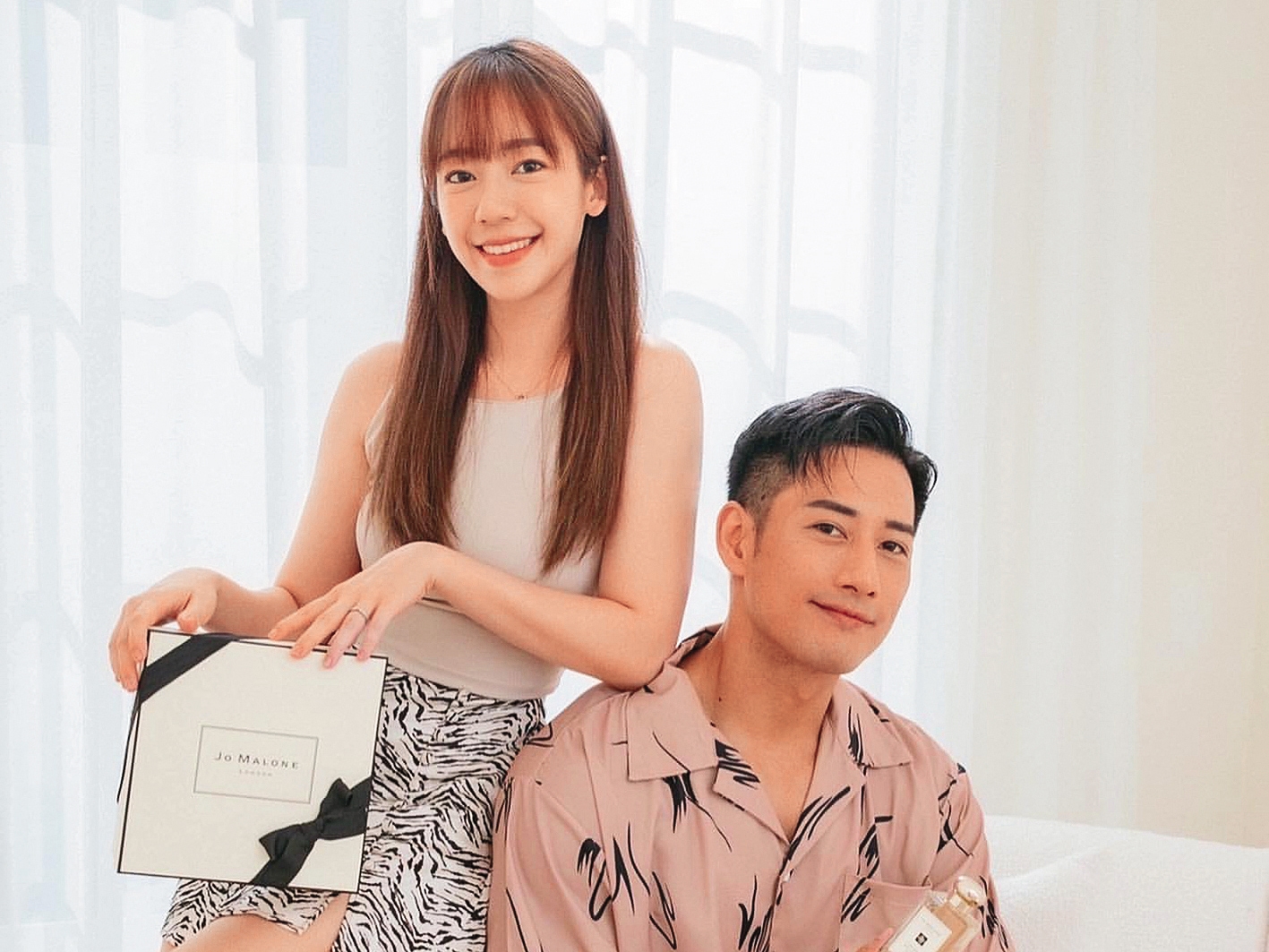 2021年時，陳天仁（左）與周孝安（右）奉女成婚，婚姻僅維持短短2年即告終，堪稱短命婚姻。（翻攝自周孝安IG）