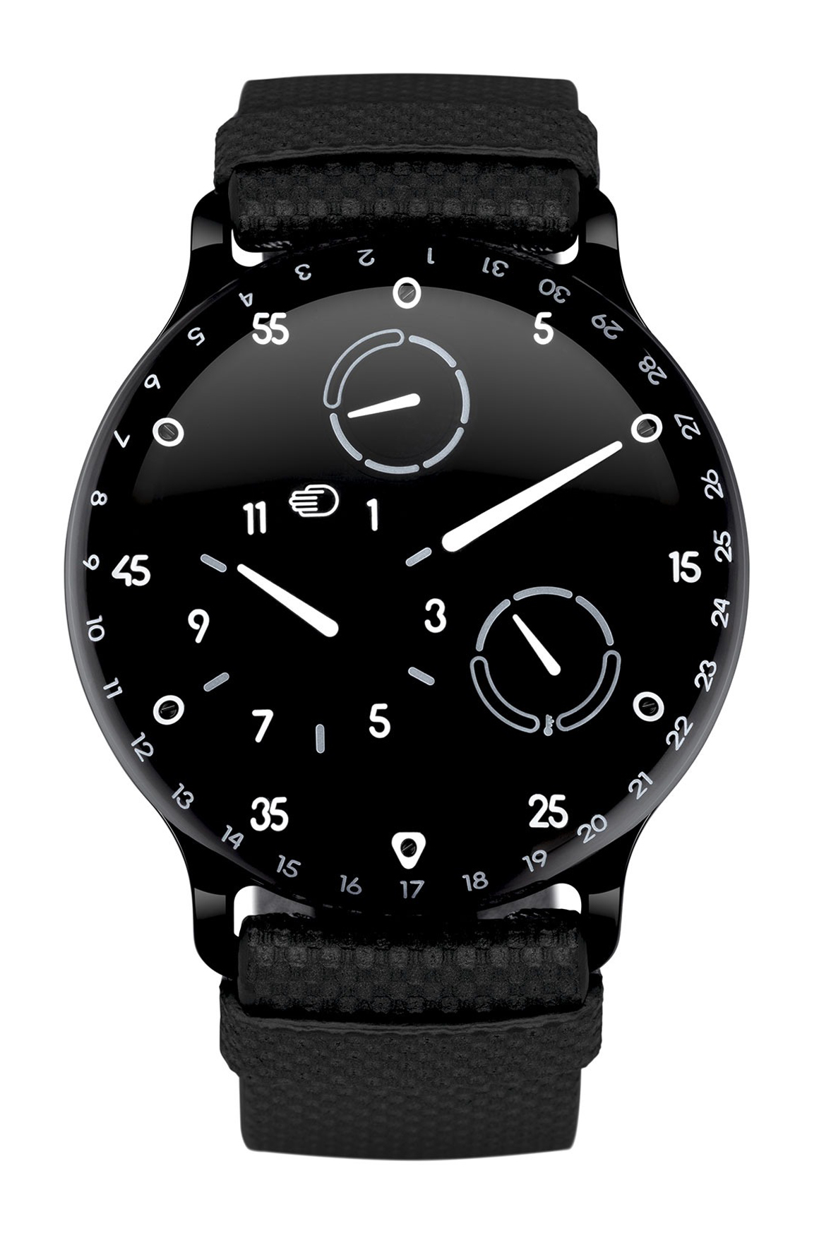 早期型號 Ressence 以 ETA 2824 為基礎，結合 ROCS 齒輪系統，打造整體錶盤旋轉的獨特時間顯示效果。