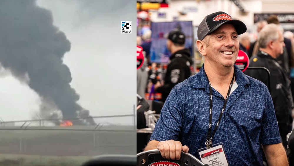 NASCAR前賽車手畢福(Greg Biffle)一家人遇空難,不幸罹難。(翻攝自IG@wbtv_news、@gbiffle)