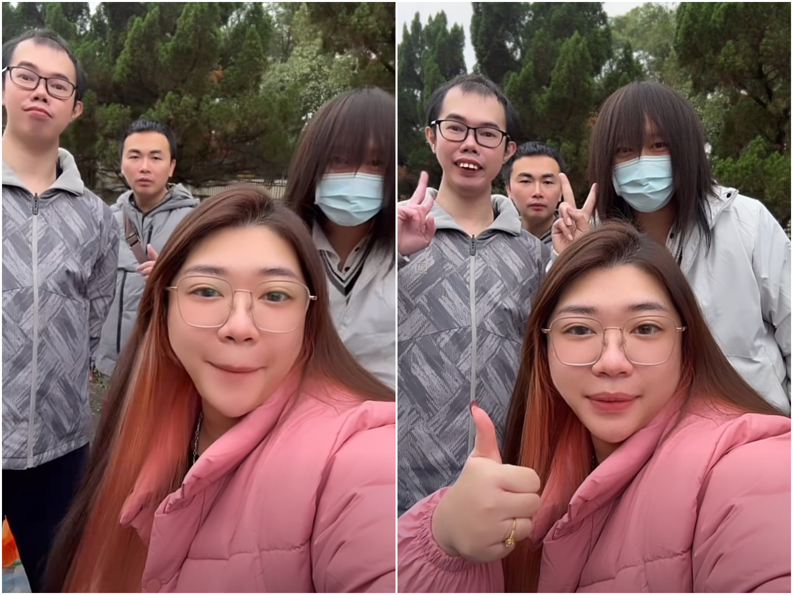 鄧佳華今刑滿出監,好友「吃屎哥」游兆霖、插畫家沈培安等人親自接風。(翻攝自沈培安臉書)