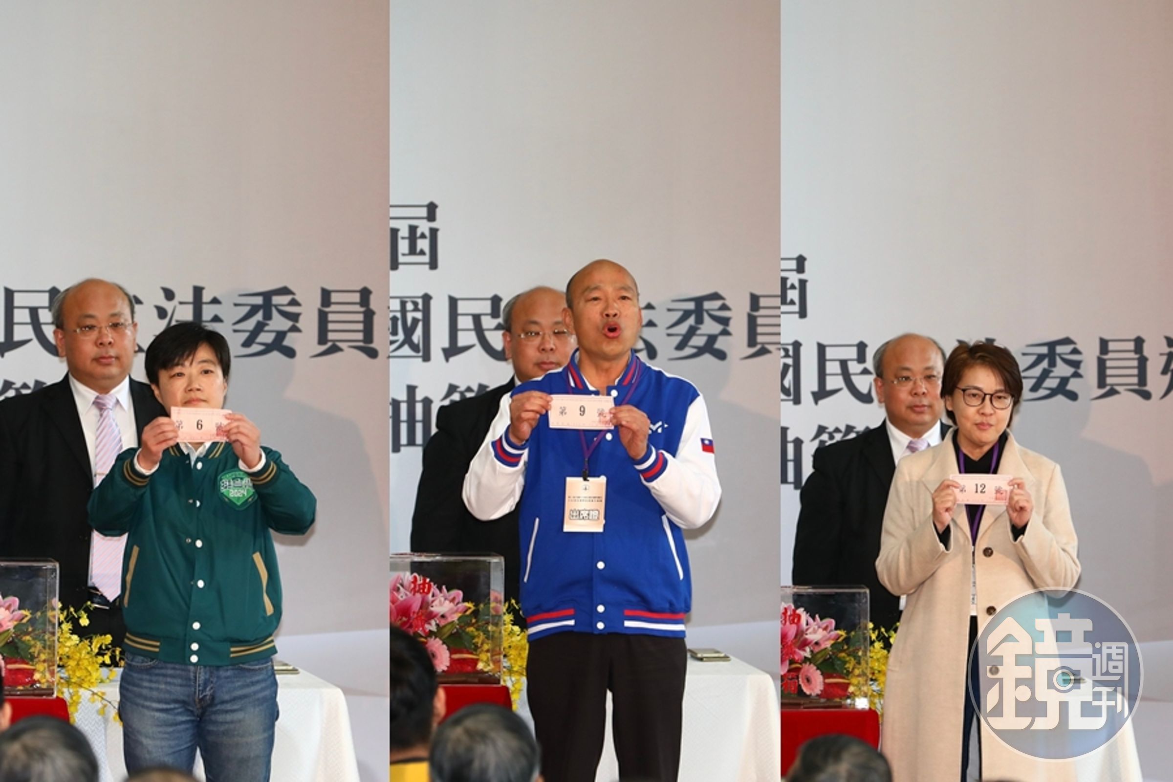 民進黨、國民黨與民眾黨今也參與不分區政黨號次抽籤。