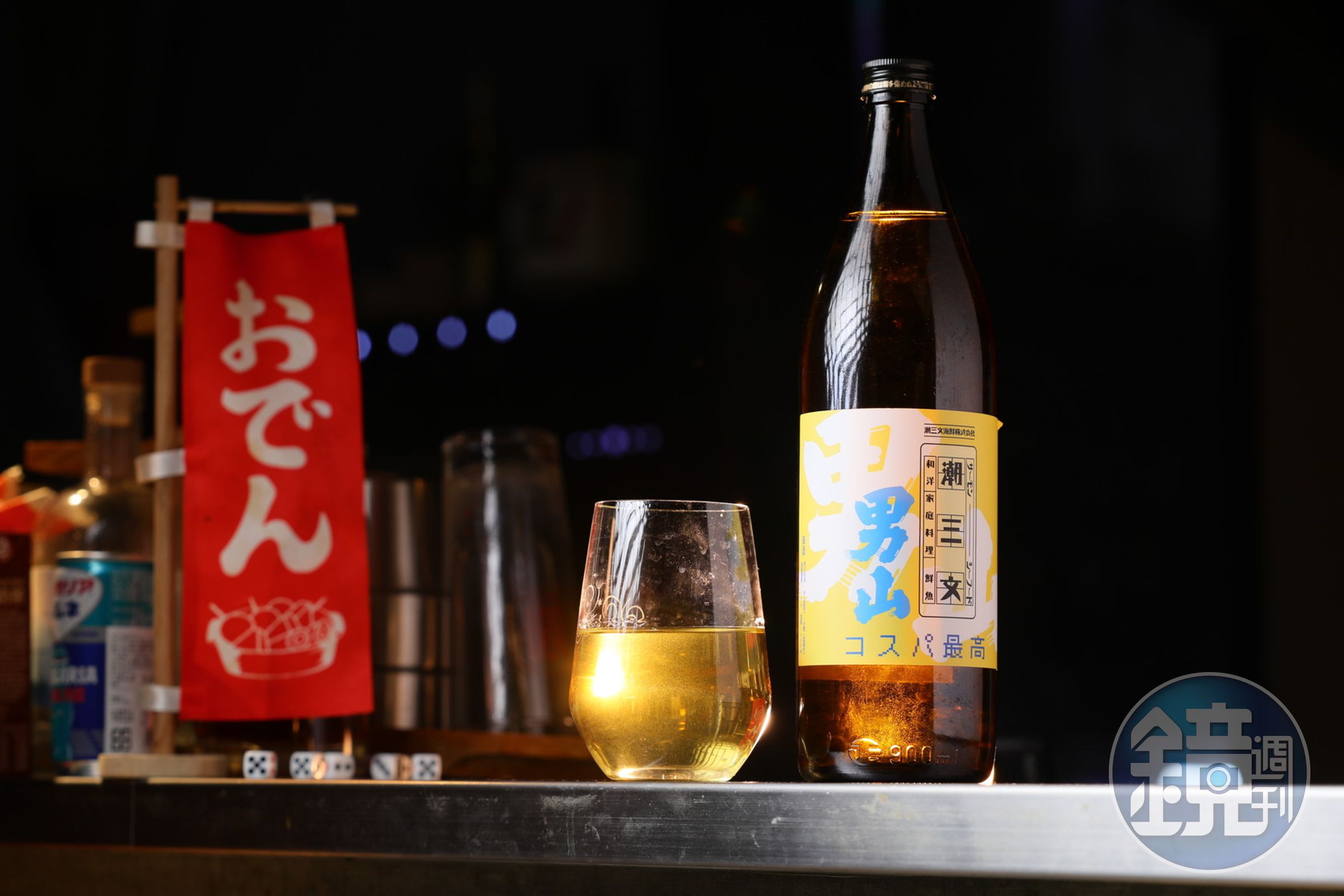 店裡有許多清酒可選,其中還有與「男山」日本酒造合作的清酒。(150元/150ML、1800元/900ML)