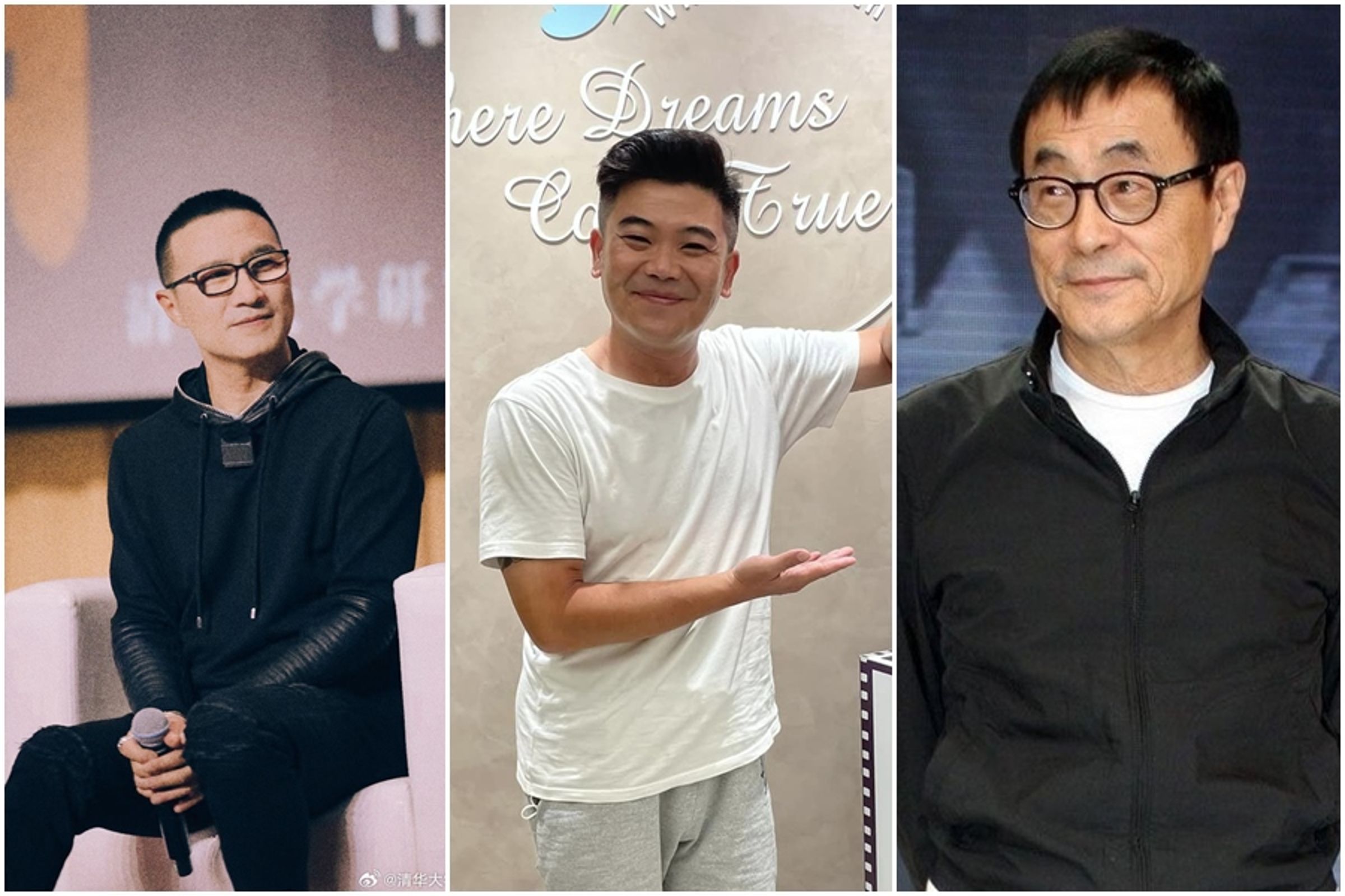 汪峰（左起）、馬國畢、劉家昌都因賭博和妻子離婚。（合成照，翻攝畫面）