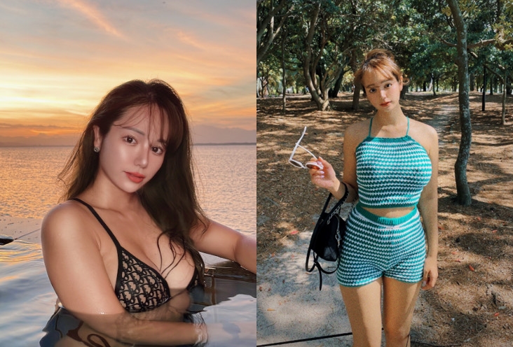 日本情色網美「板橋尚皇實」與男友自拍無碼A片，在海外情色平台上架數百支無碼片營利。（翻攝X@Naomiiihub）